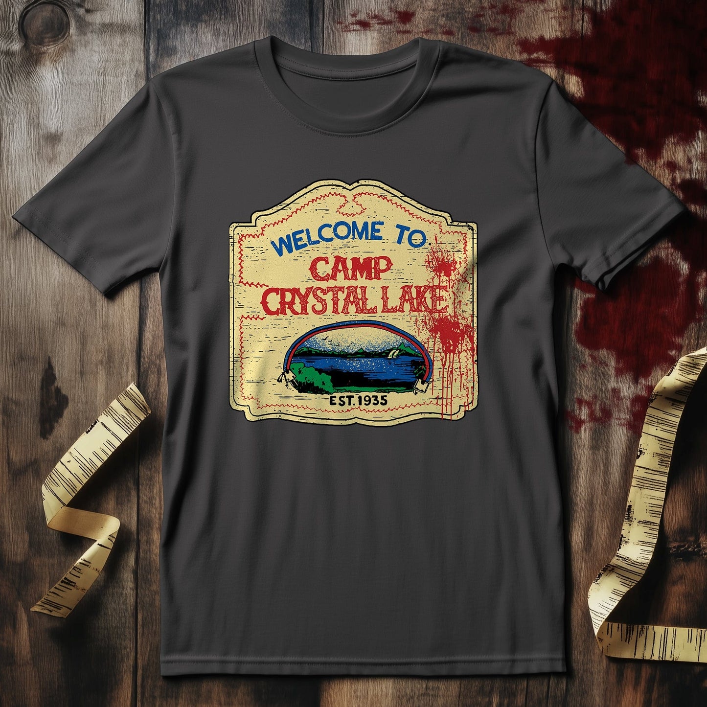 Welcome to Camp Crystal Lake Sign t-shirt
