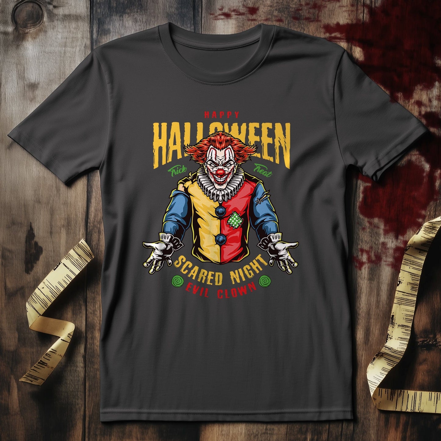 Scared Evil Clown T-Shirt - Unleash