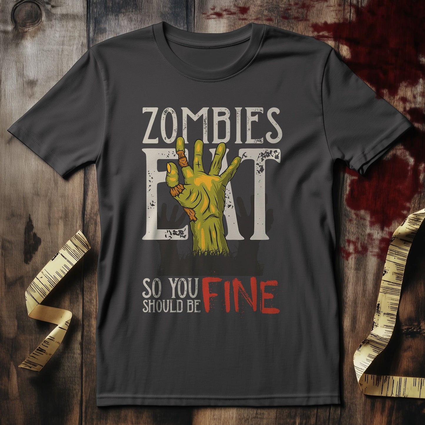 T-Shirt  Zombies eat