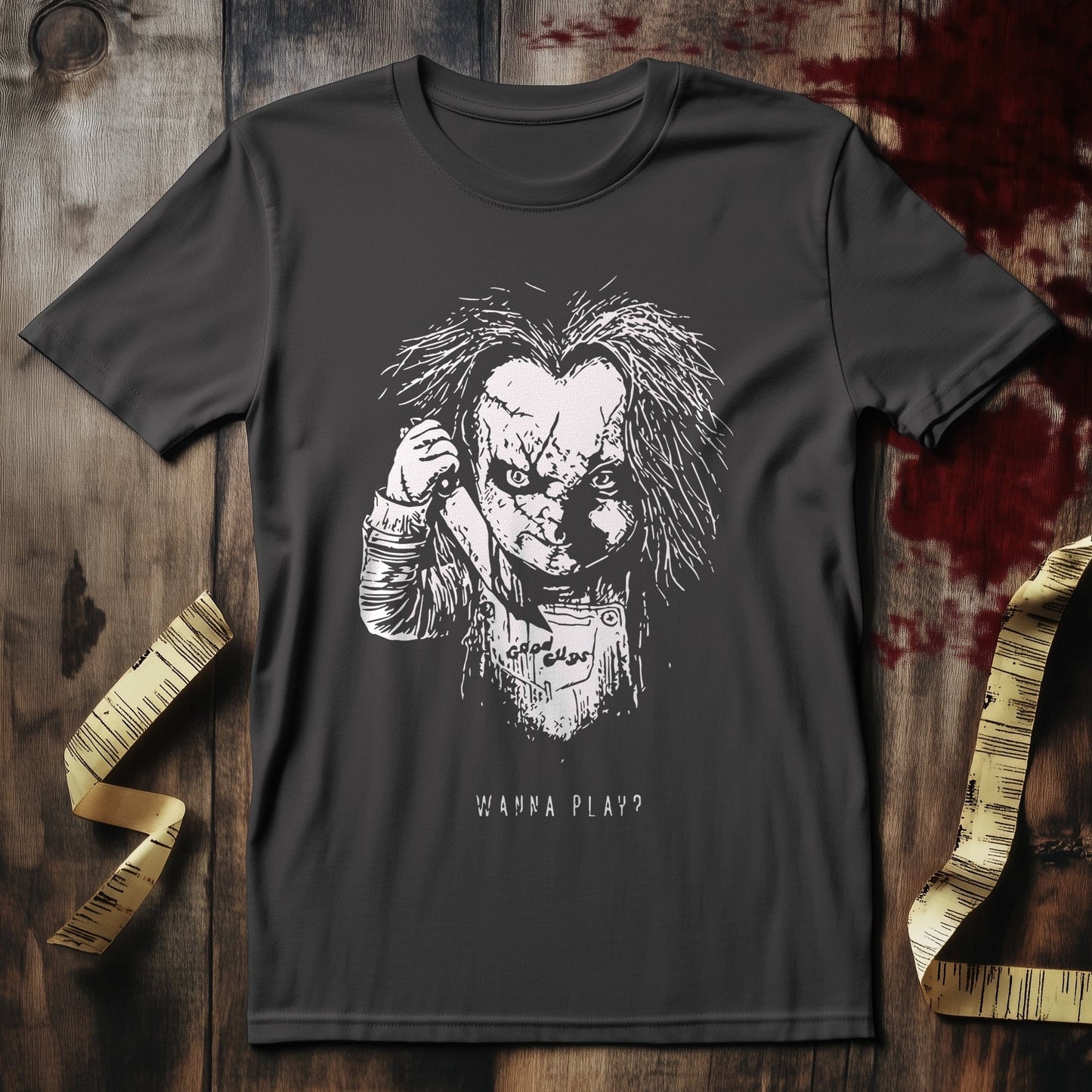 Wanna Play Chucky? Funny Clown T-shirt
