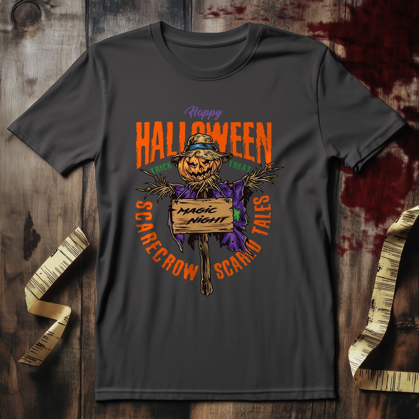 Magic Night Scarecrow T-Shirt - Spooky