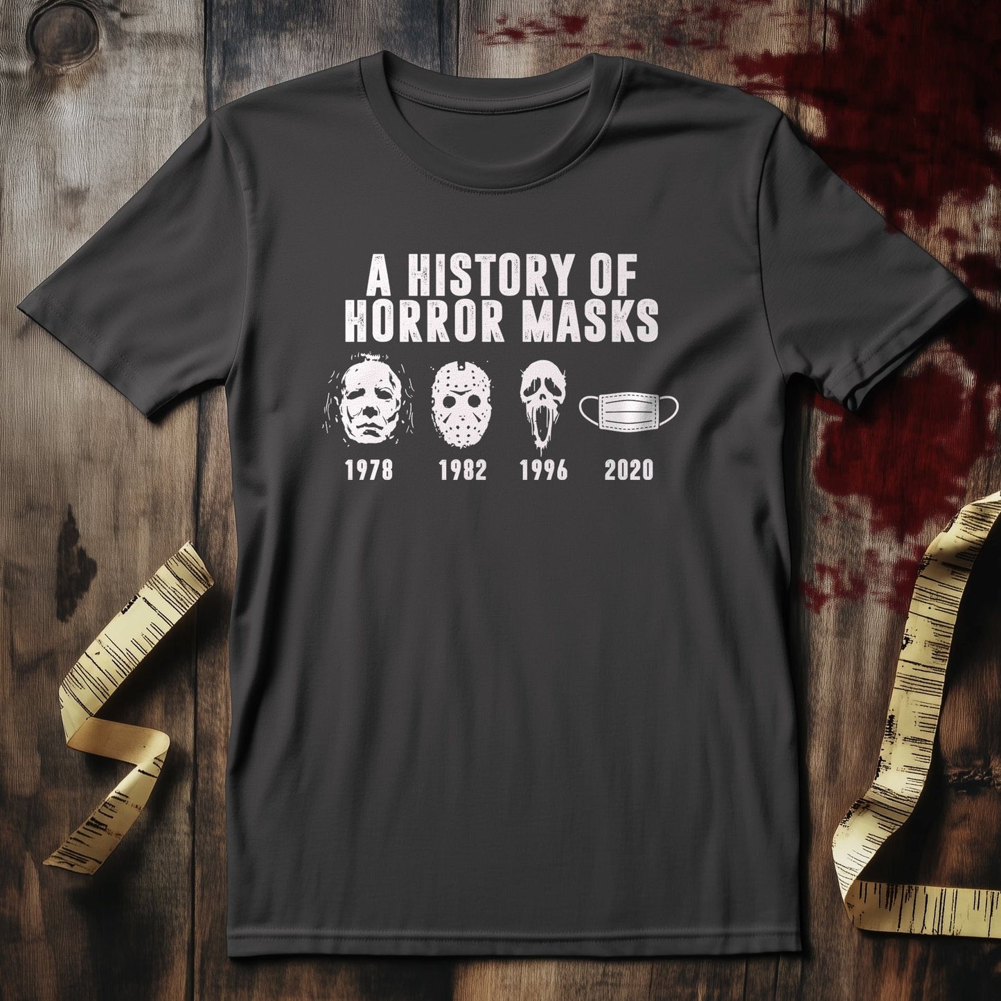 History of Horror Masks T-shirt