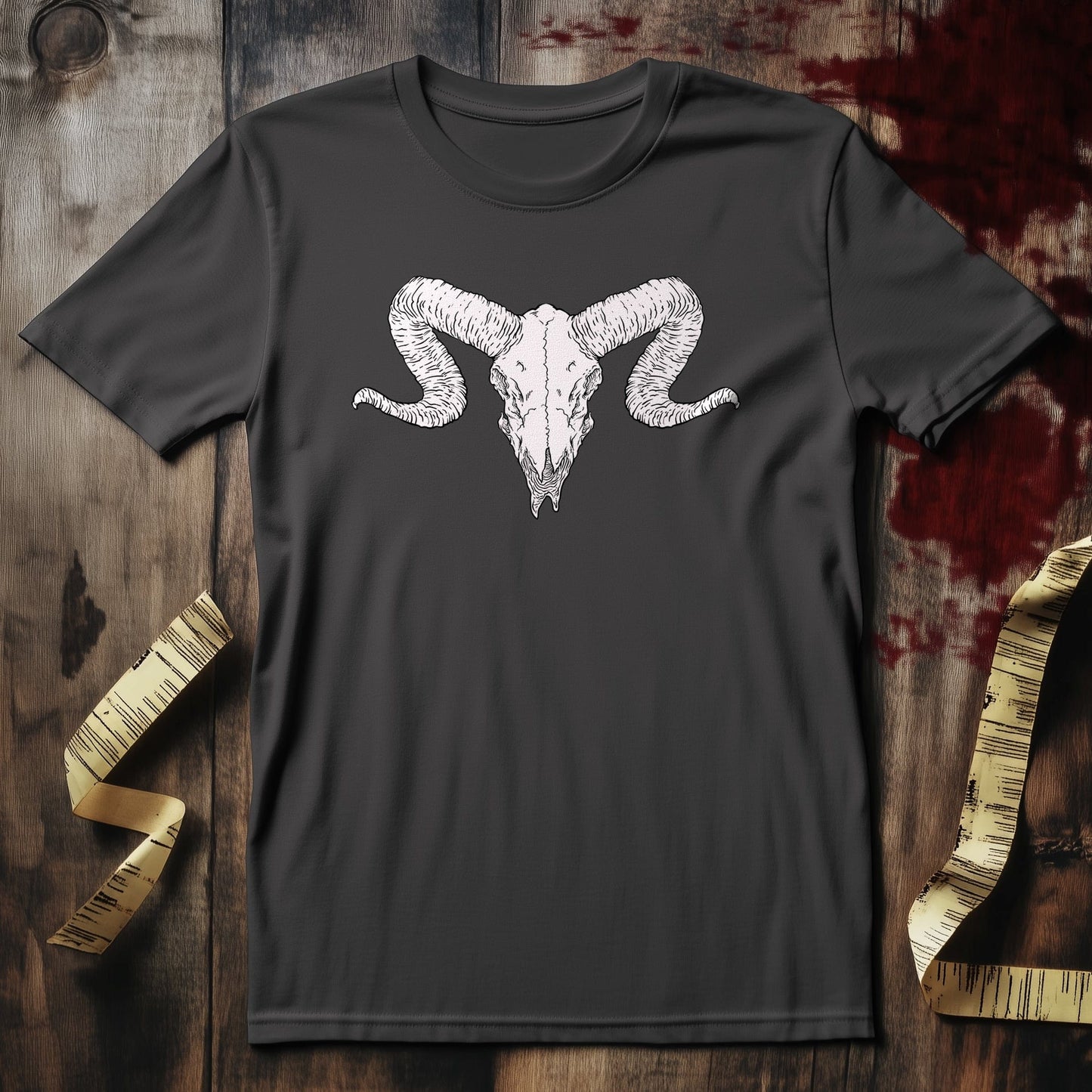 Hail Satan Ram Skull T-Shirt