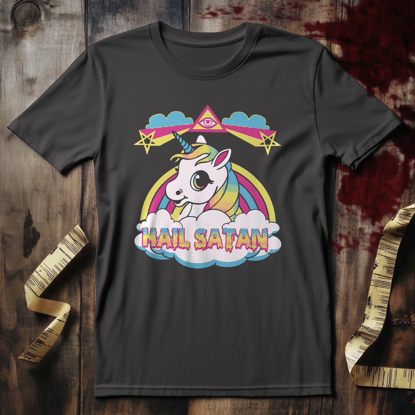 Hail Satan Unicorn T-shirt