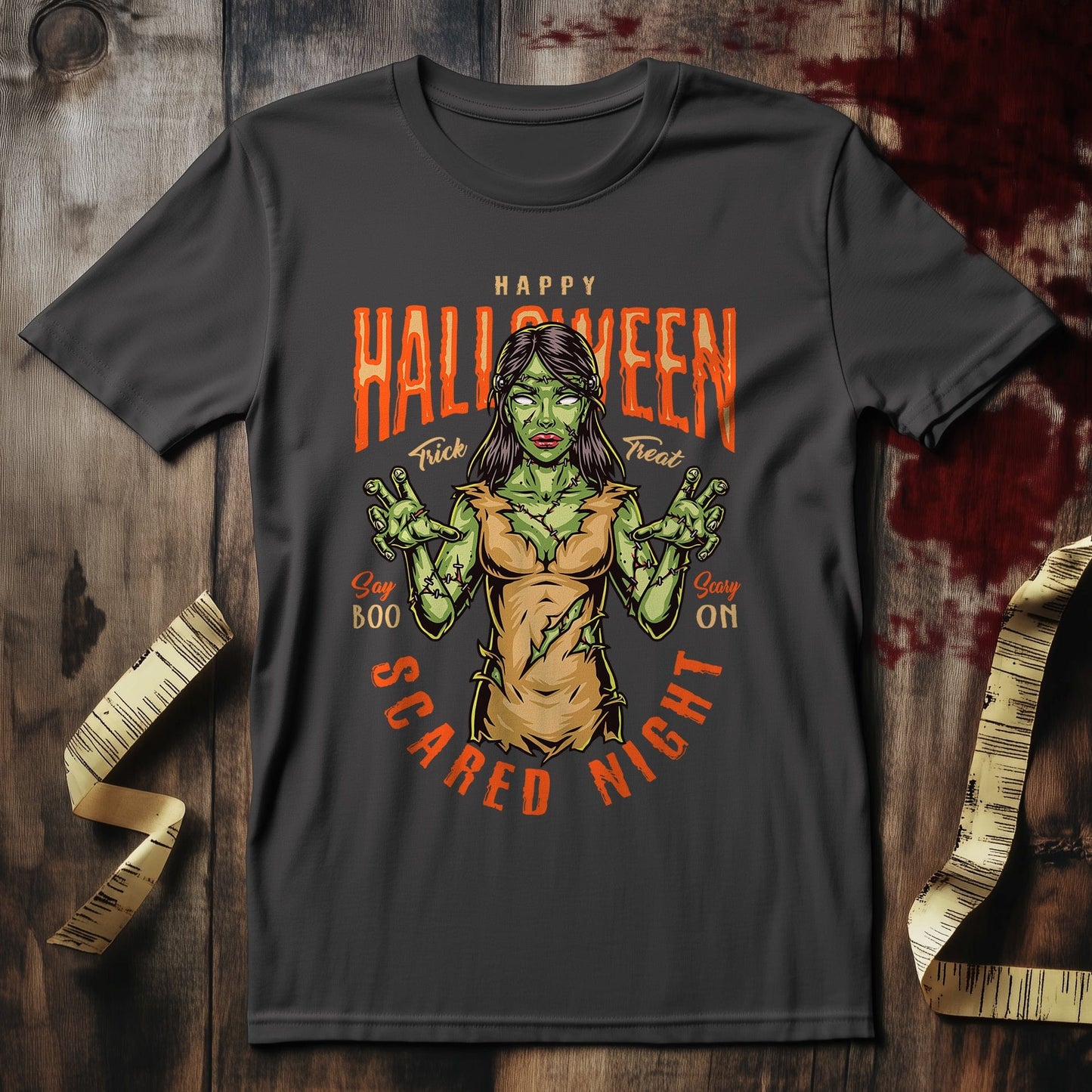 Say Boo! Female Frankenstein T-Shirt -