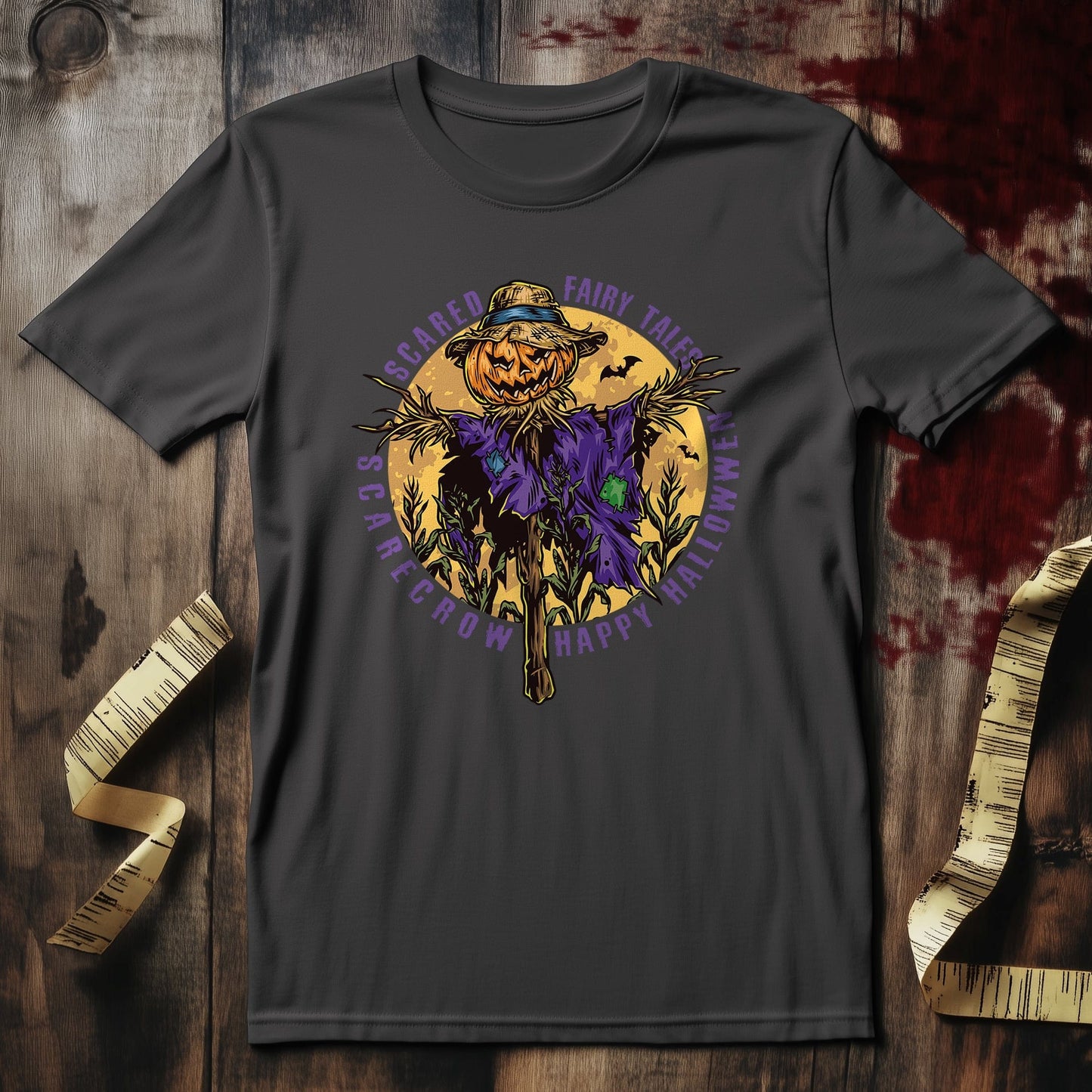 Scared Fairy Tales Scarecrow T-Shirt -