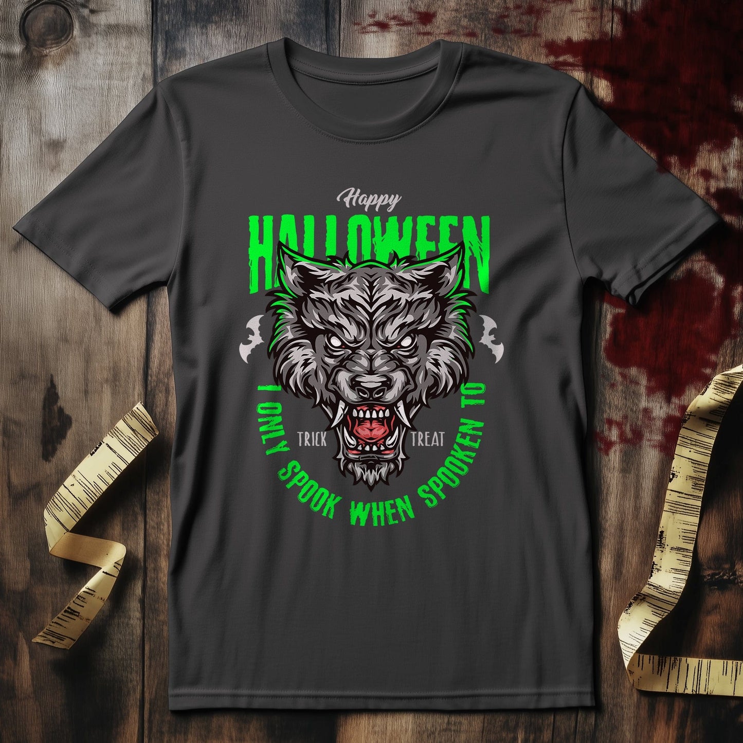 Spooky Werewolf Halloween T-shirt ‚Äì