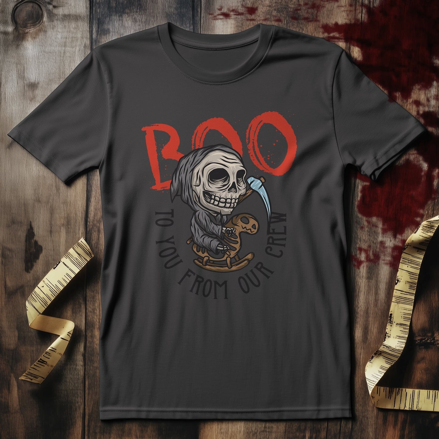 Halloween Skull & Crossbones T-Shirt