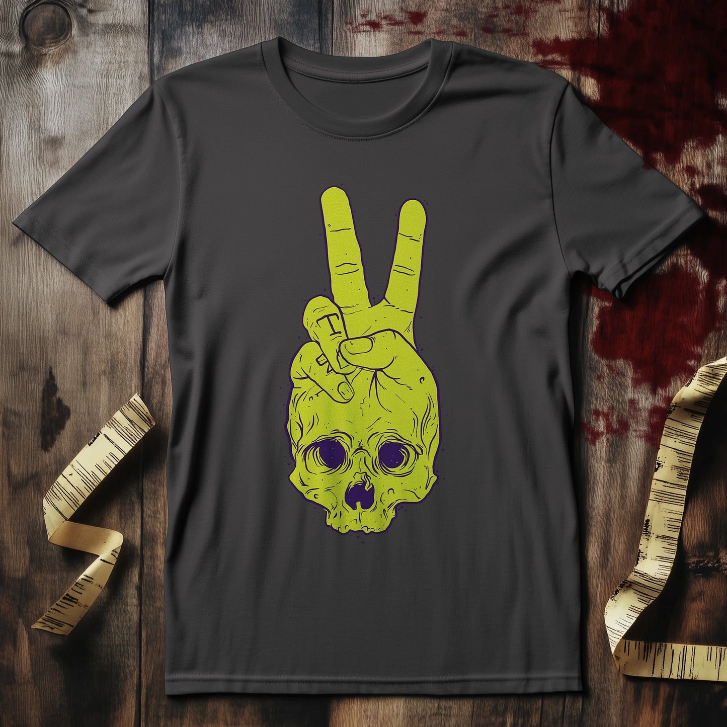 Green Skull peace T-Shirt