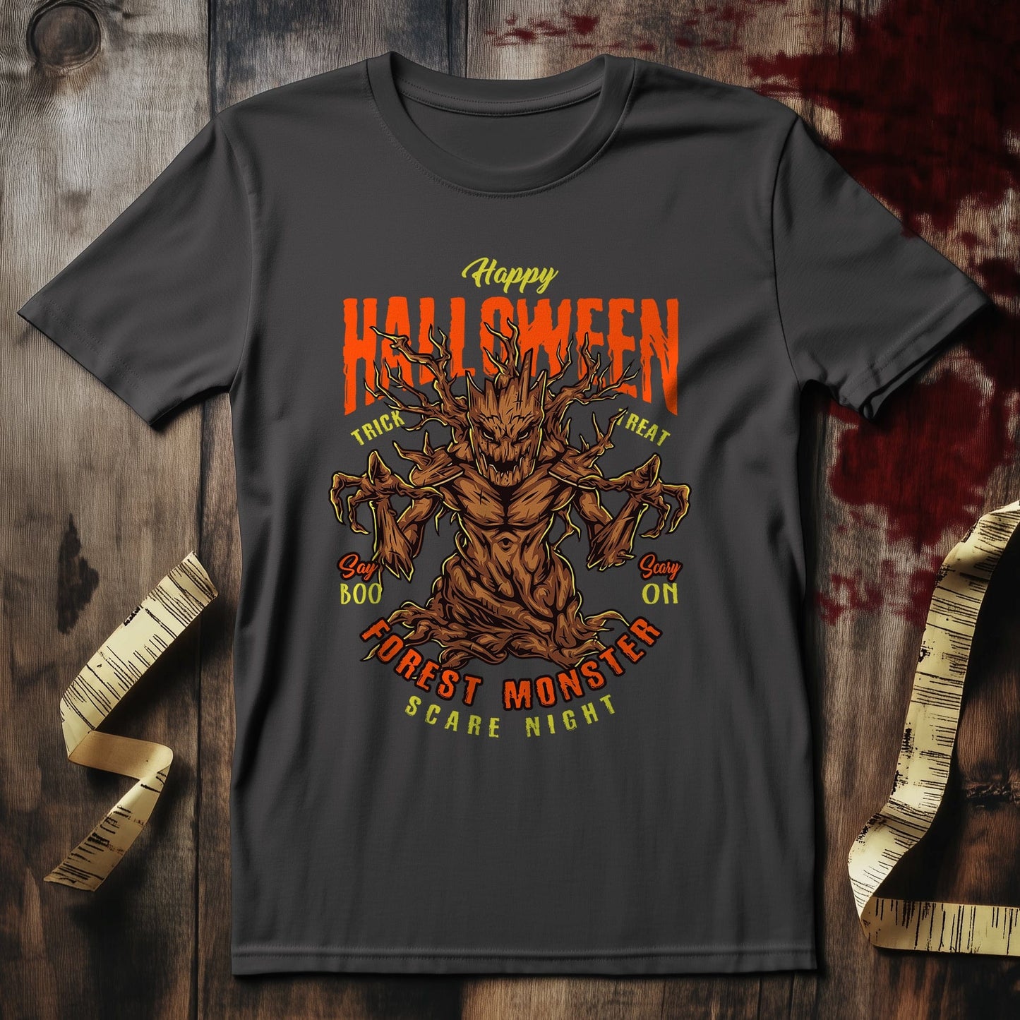 Forest Monster Scare Night T-shirt -