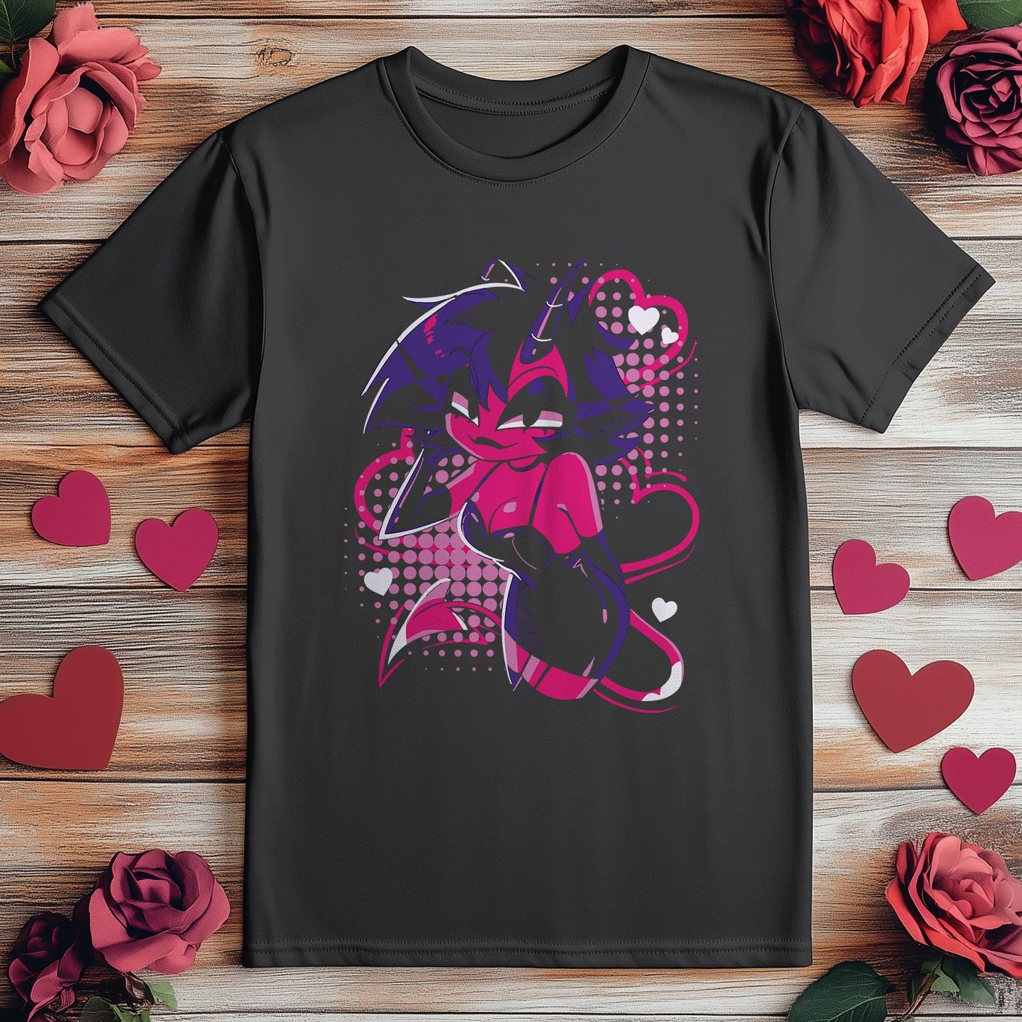 Millie Heart Cute Cat T-Shirt