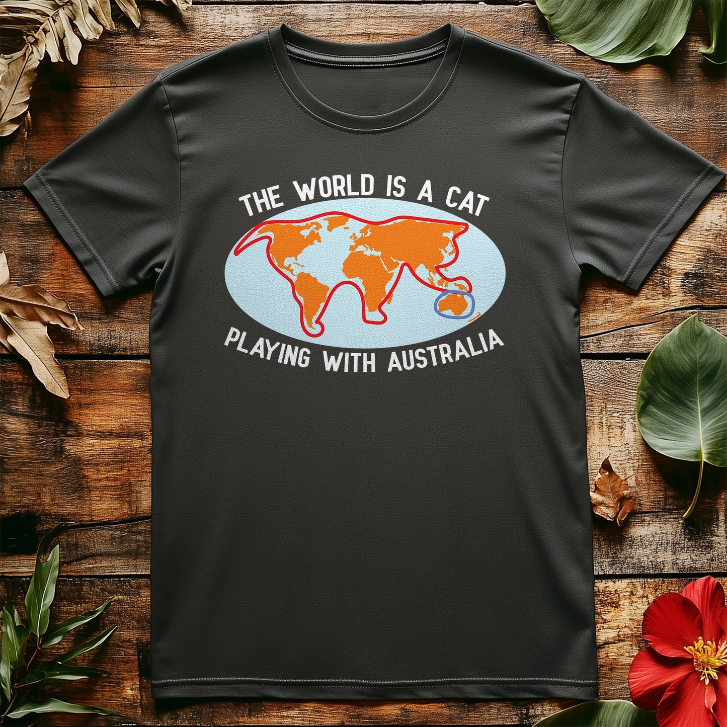 World Cat Playing T-Shirt -