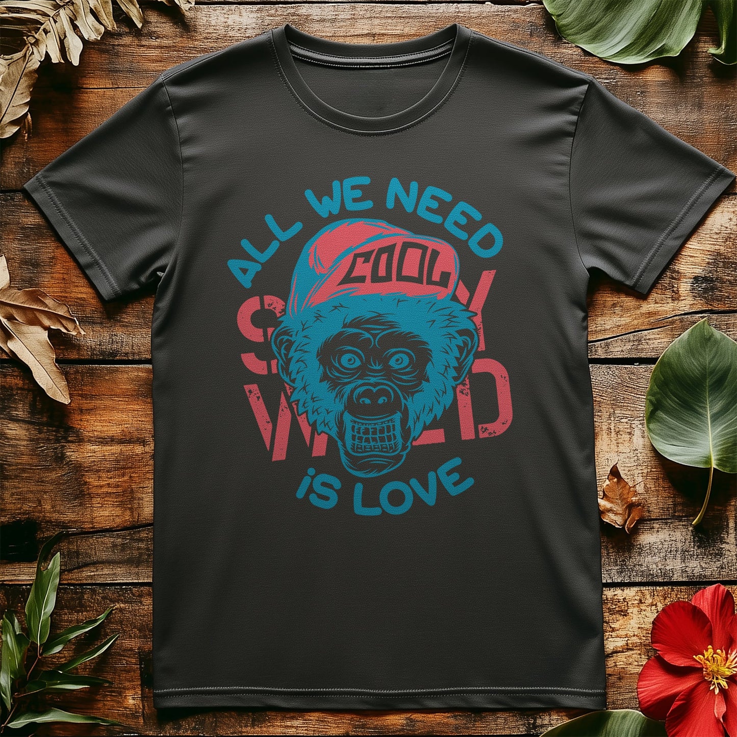 Monkey All We Need T-Shirt - Love,