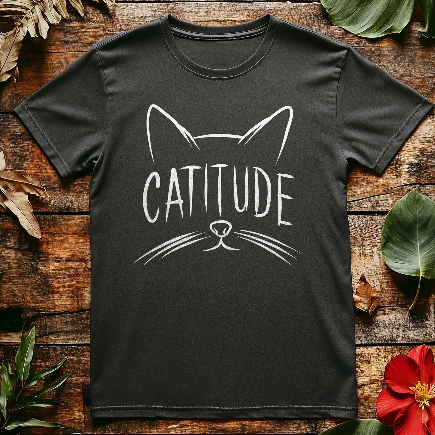 Cat Lovers Catitude T-Shirt -