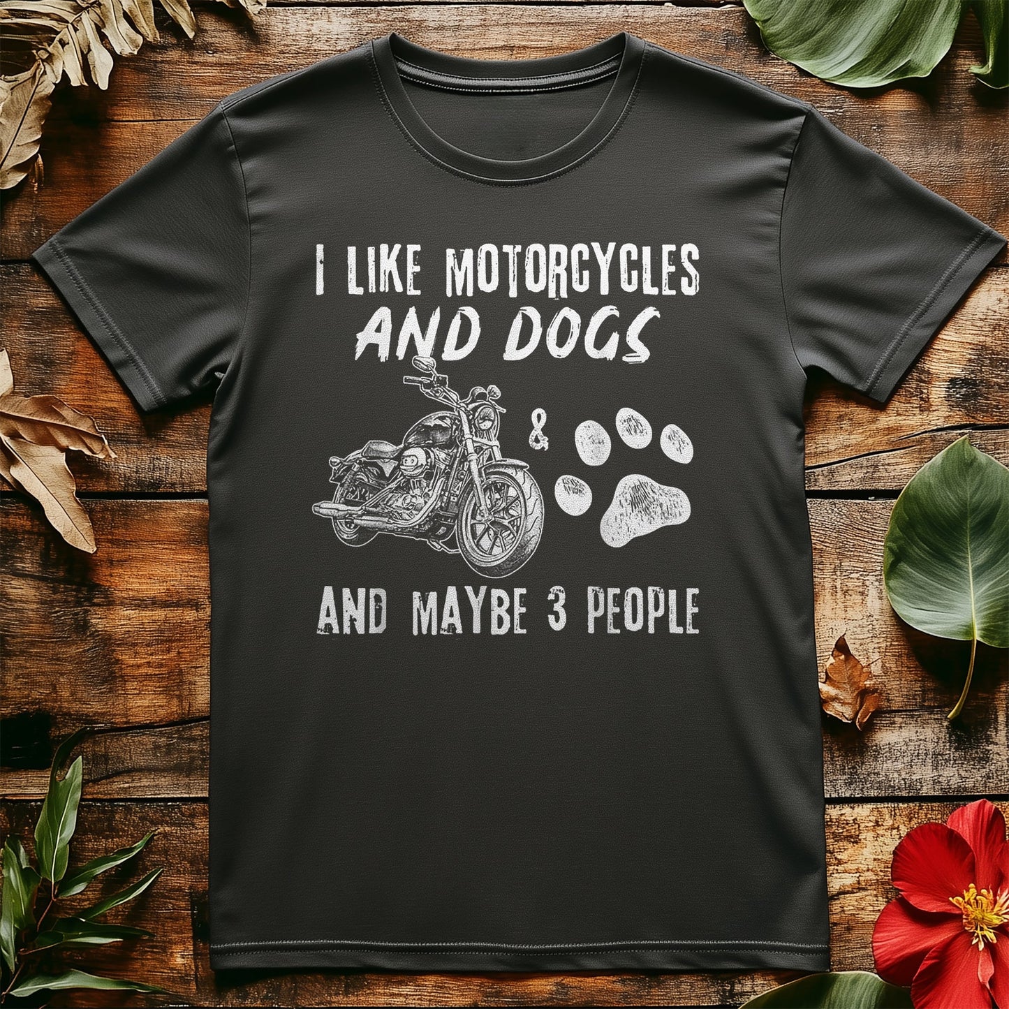 Motorcycles & Dogs T-shirt - Unleash