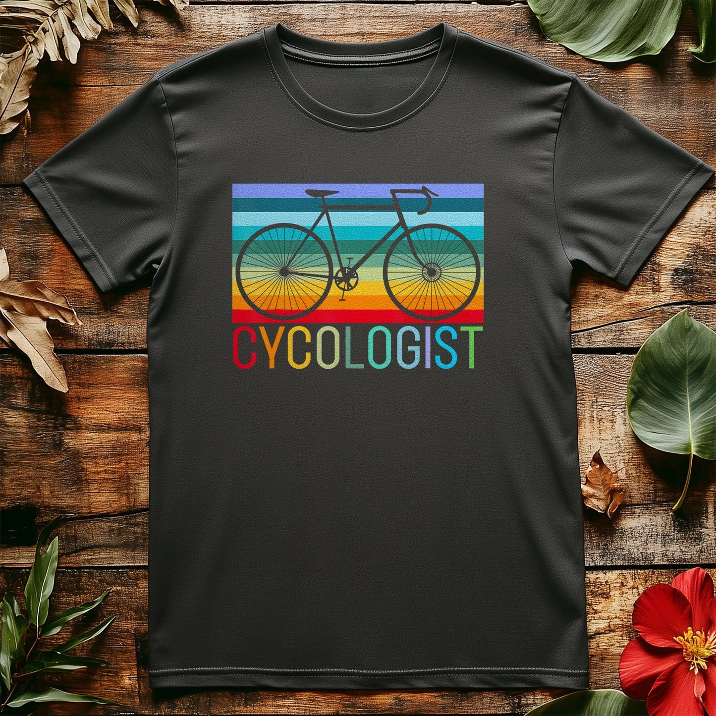 Cycling (231) T-Shirt Rainbow