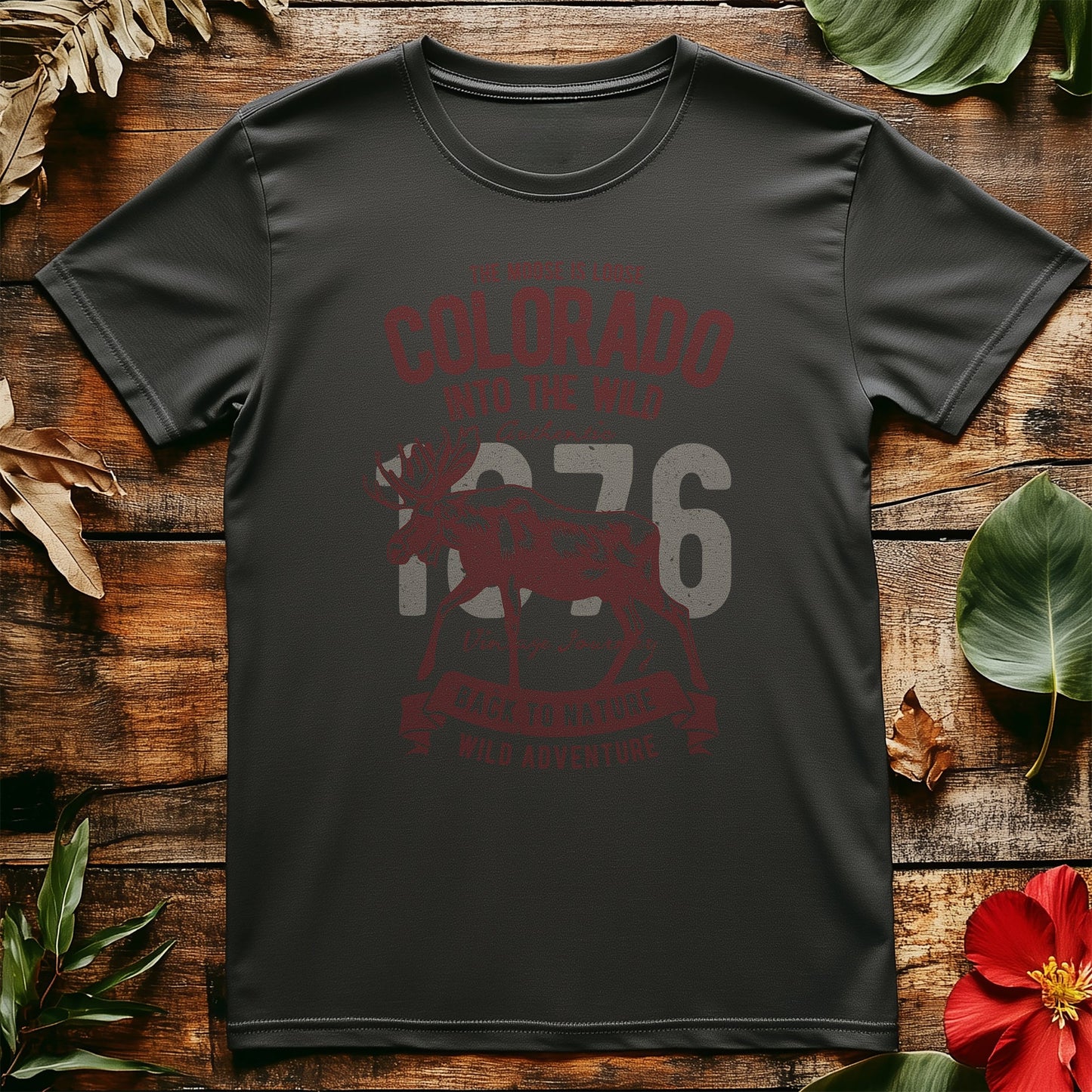 Retro Colorado Moose 1976 T-Shirt -