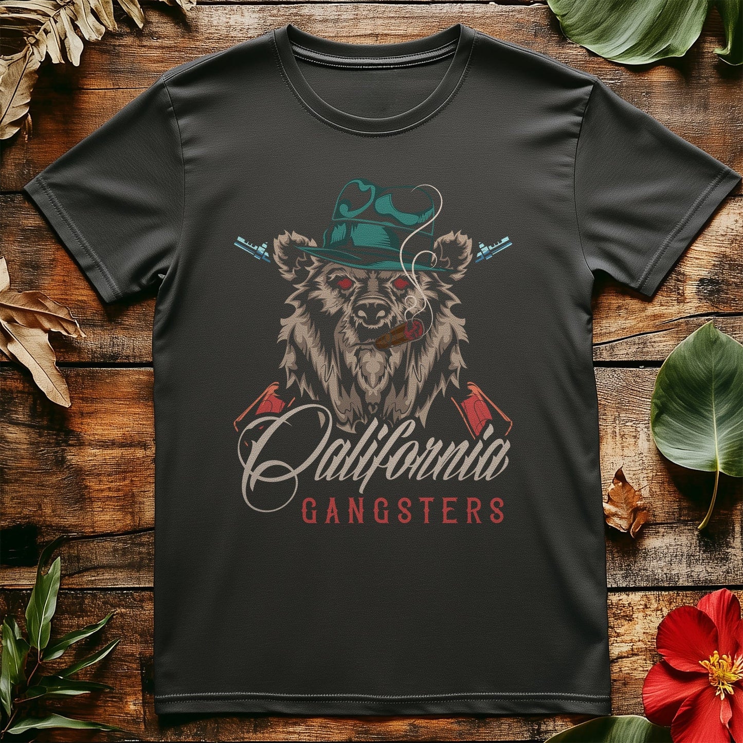 California Gangster Bear T-Shirt -