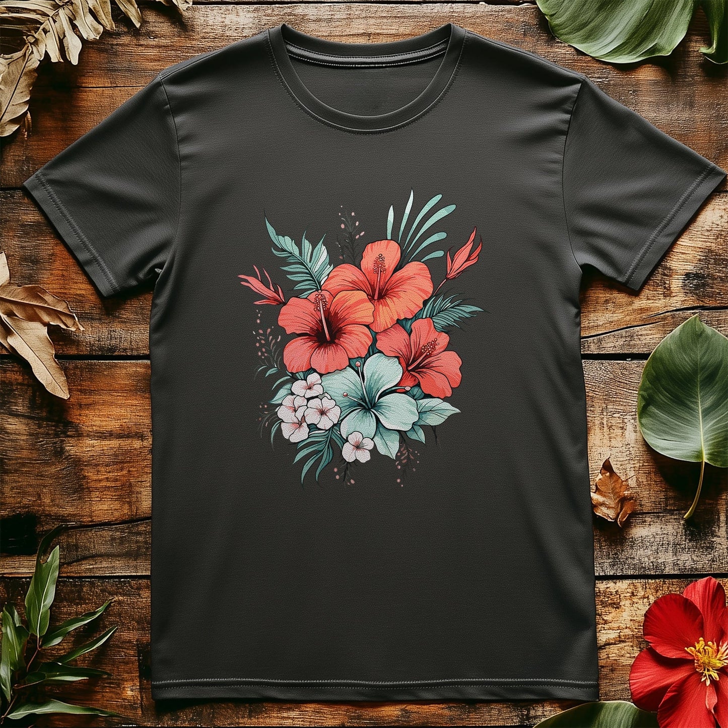 Flower14 T-shirt - Hibiscus Happiness!