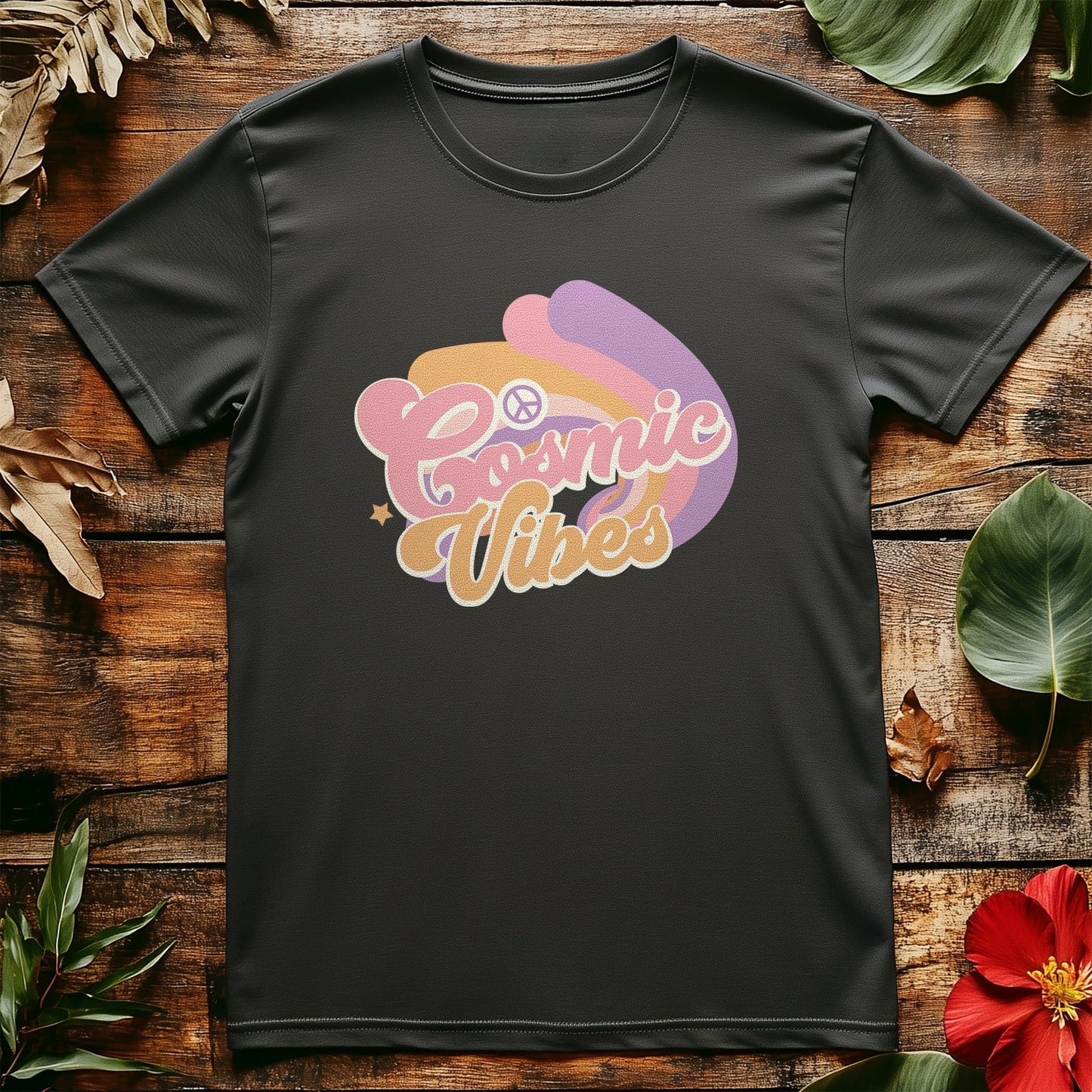 5-01 Cosmic vibes Rainbow T-Shirt