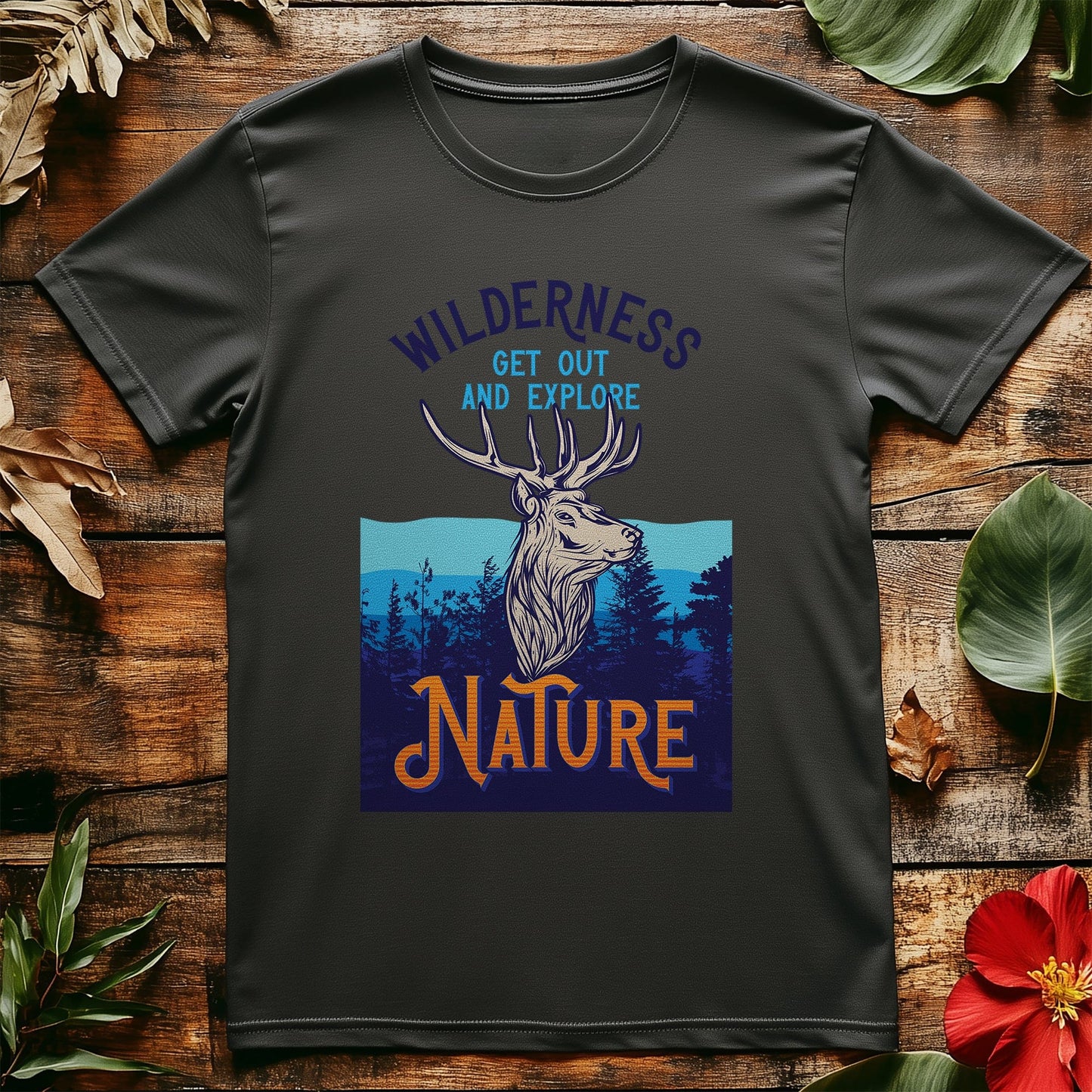 Outdoor_6 Deer T-shirt - Hilarious