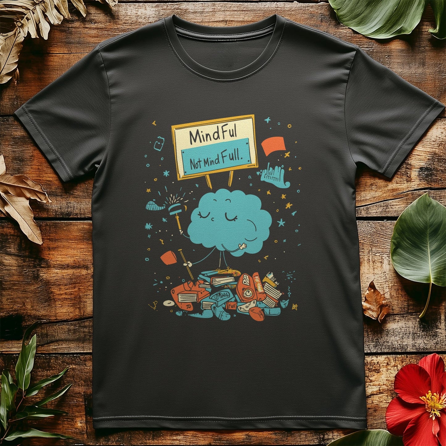 Mindful Mind Full 5 T-Shirt - Clouds