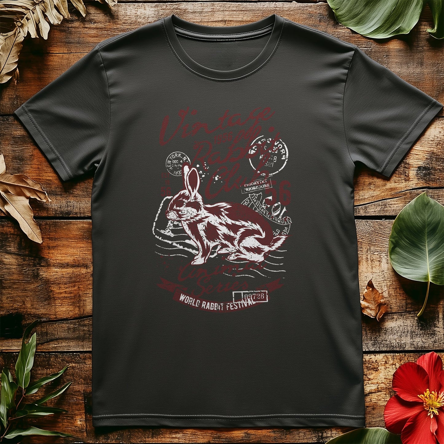 Retro Rabbit Vintage T-shirt - Hoppy