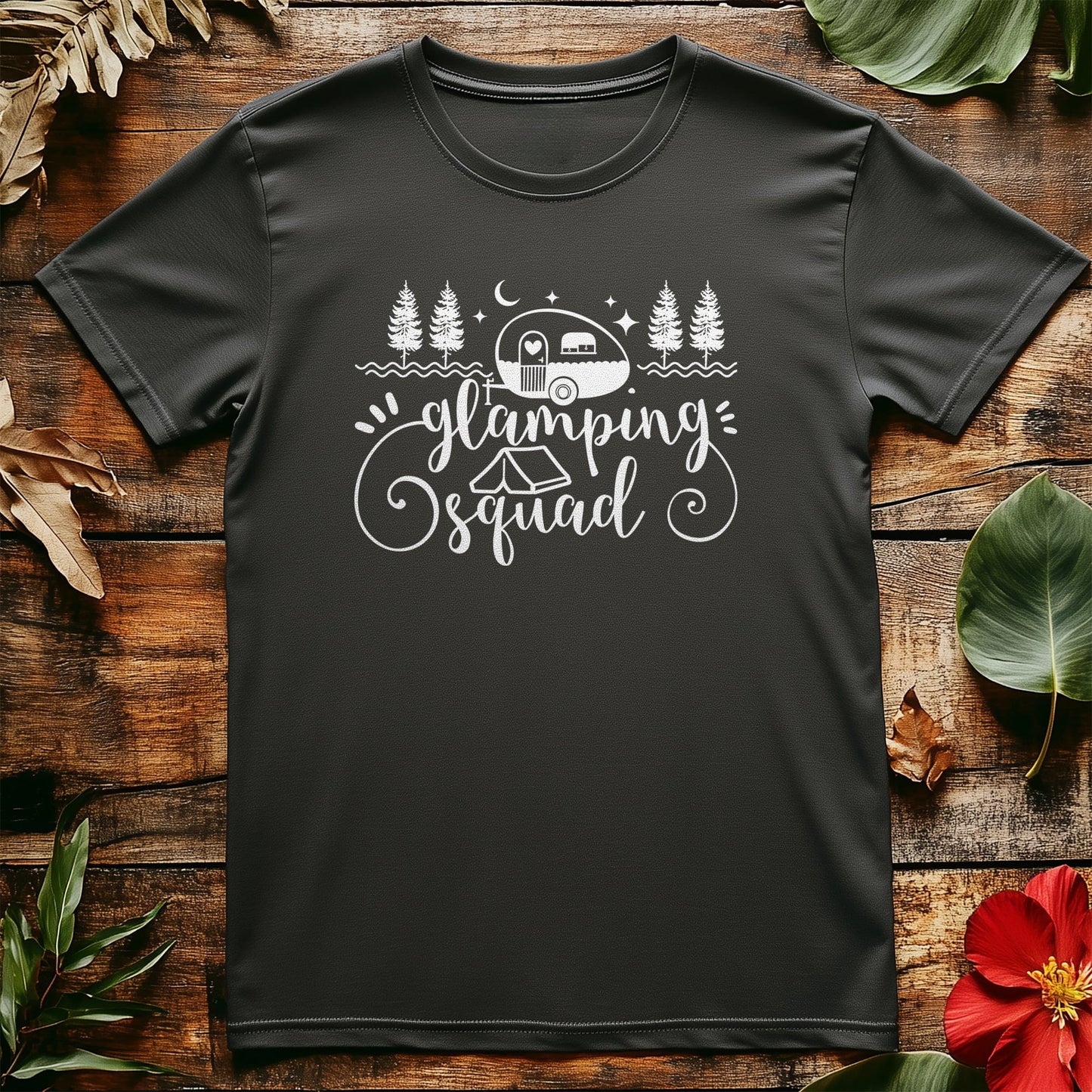 Glamping Squad T-Shirt - Campfires &