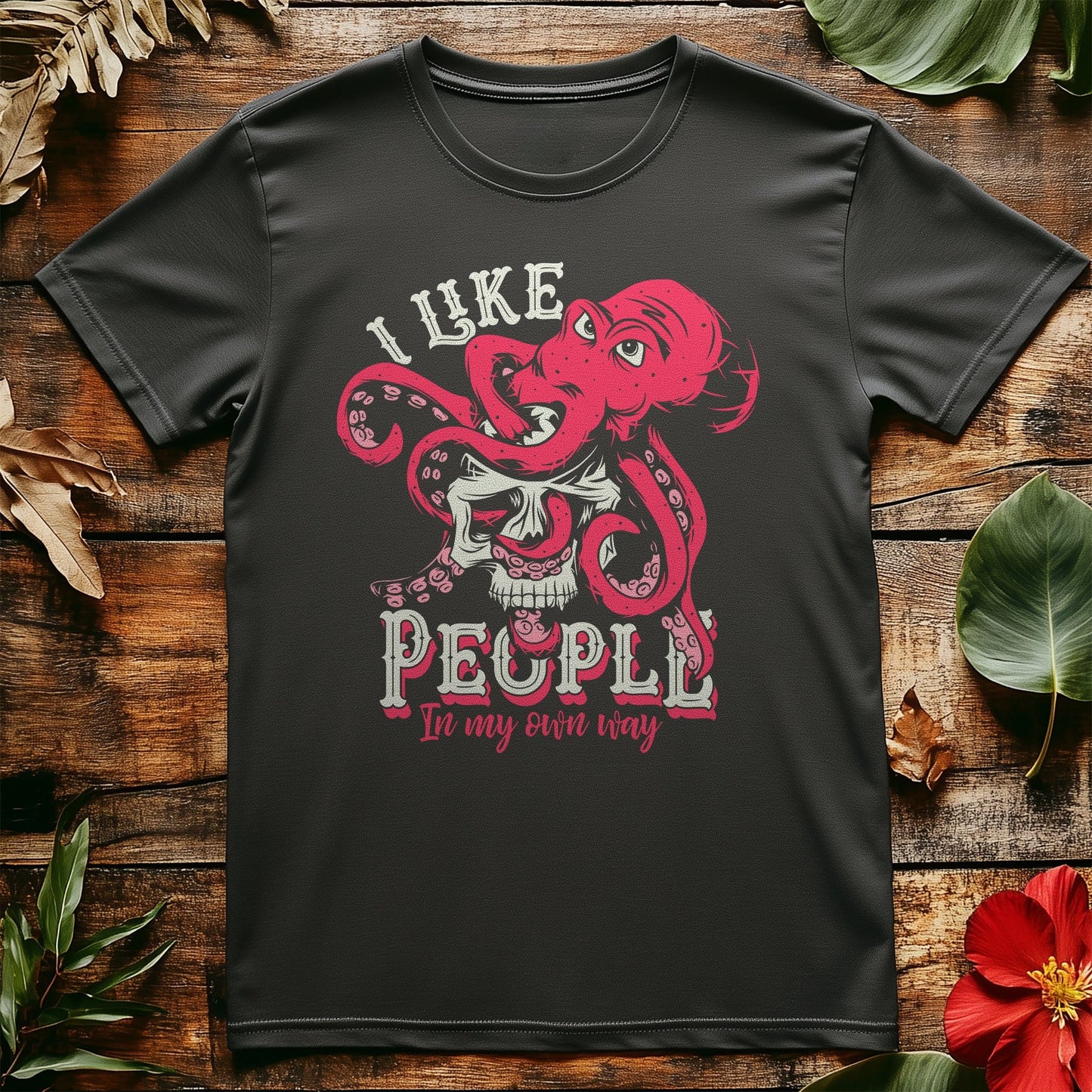 I Like People Octopus t-shirt -