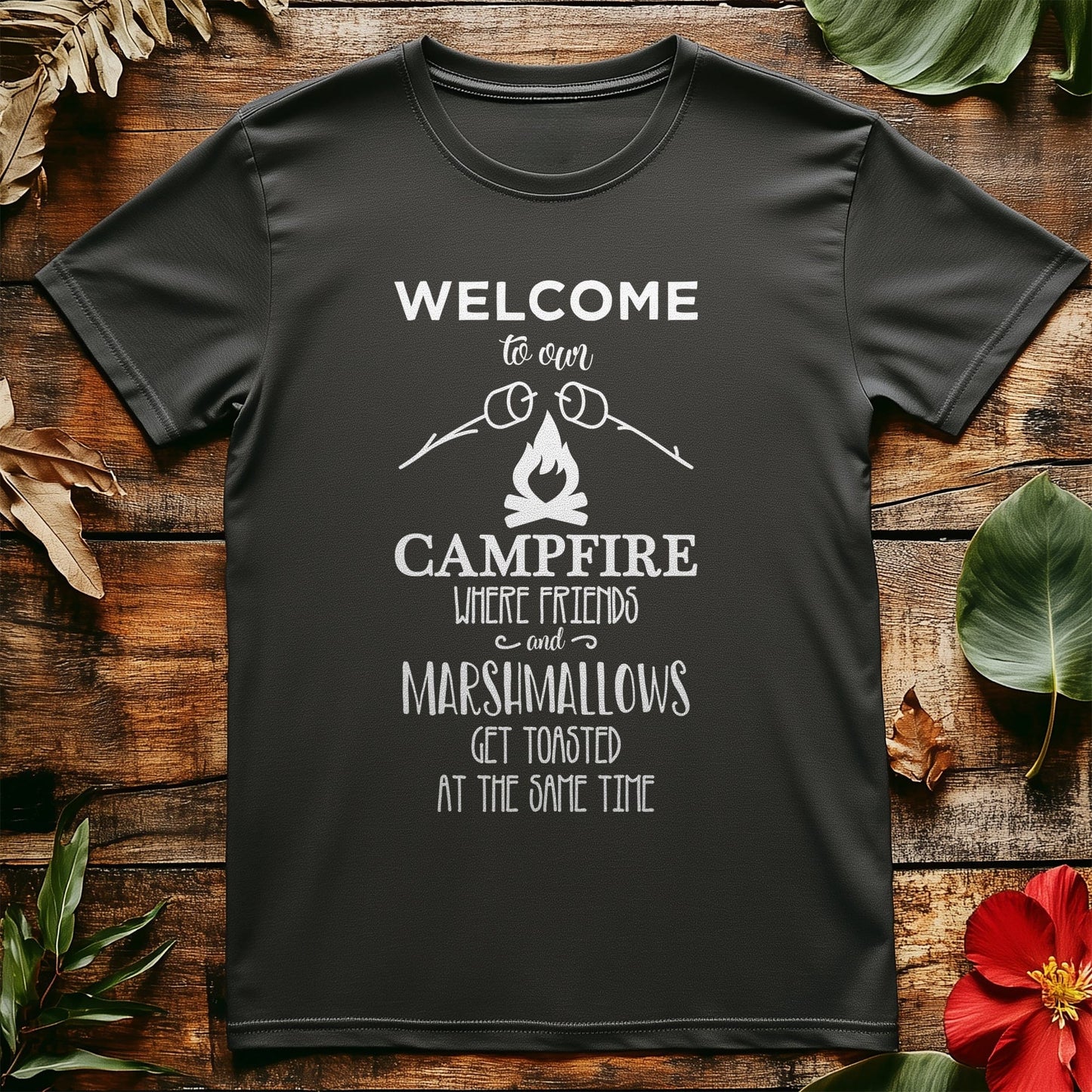 Welcome to Our Campfire T-Shirt - Cozy