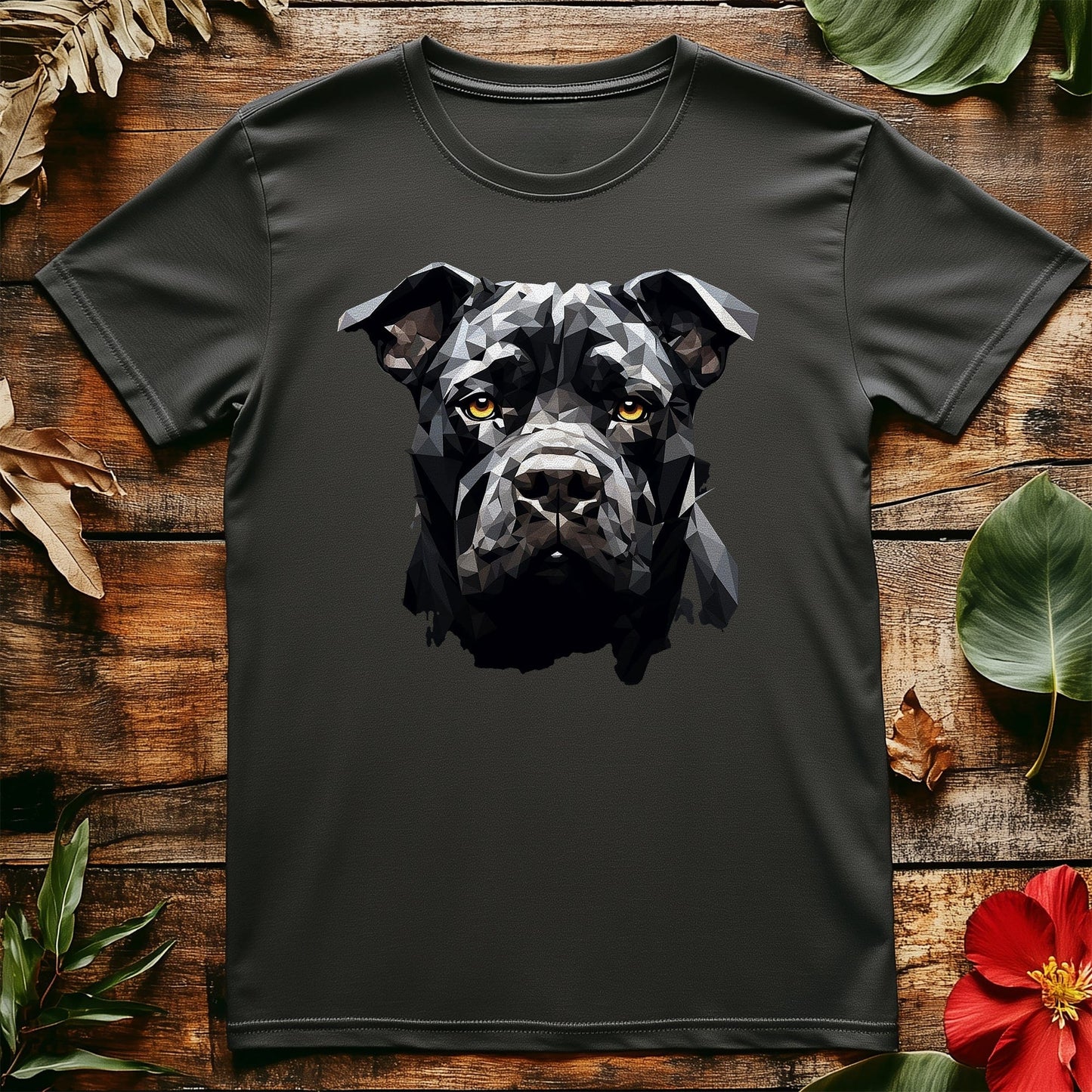 Geometric Bully Dog t-shirt
