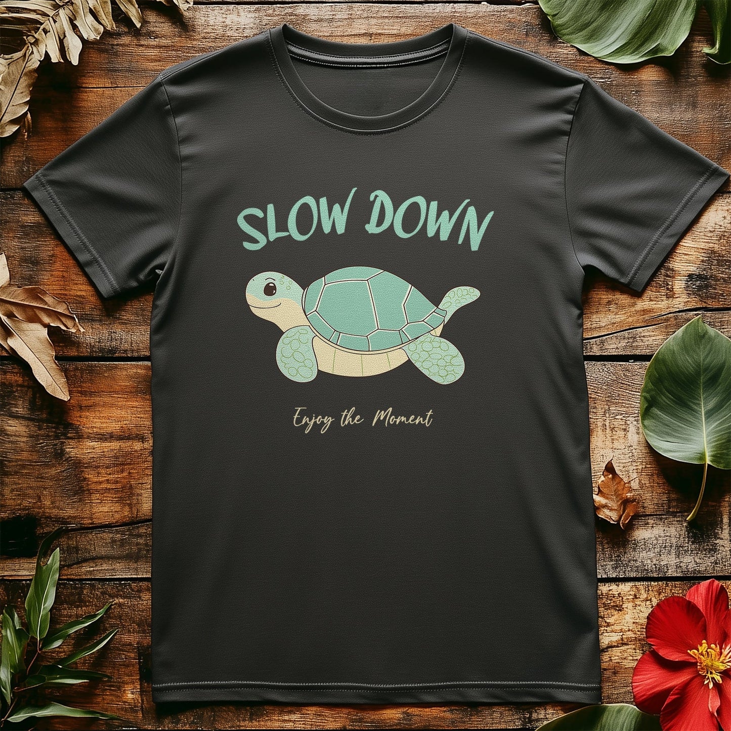Slow Down 7 T-Shirt - Funny Turtle