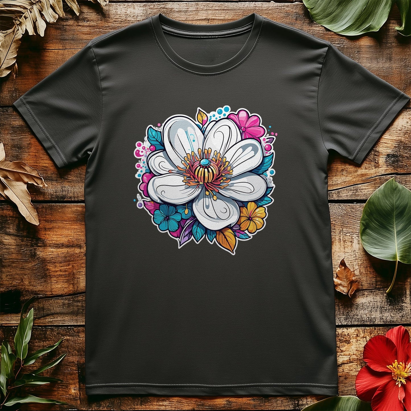 Flower4 T-shirt - Blooming with Humor!