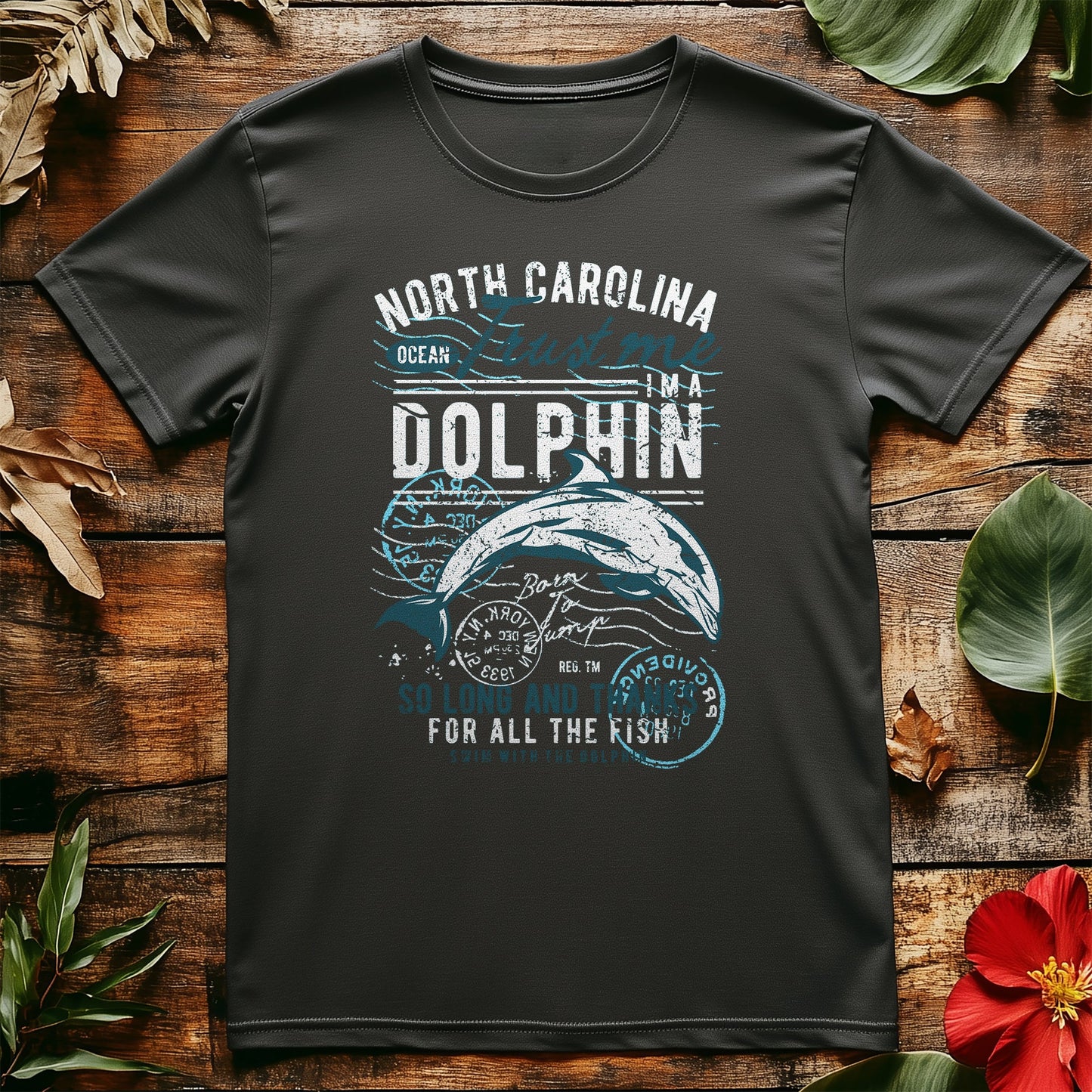 Retro Dolphin NC T-Shirt - Dive into