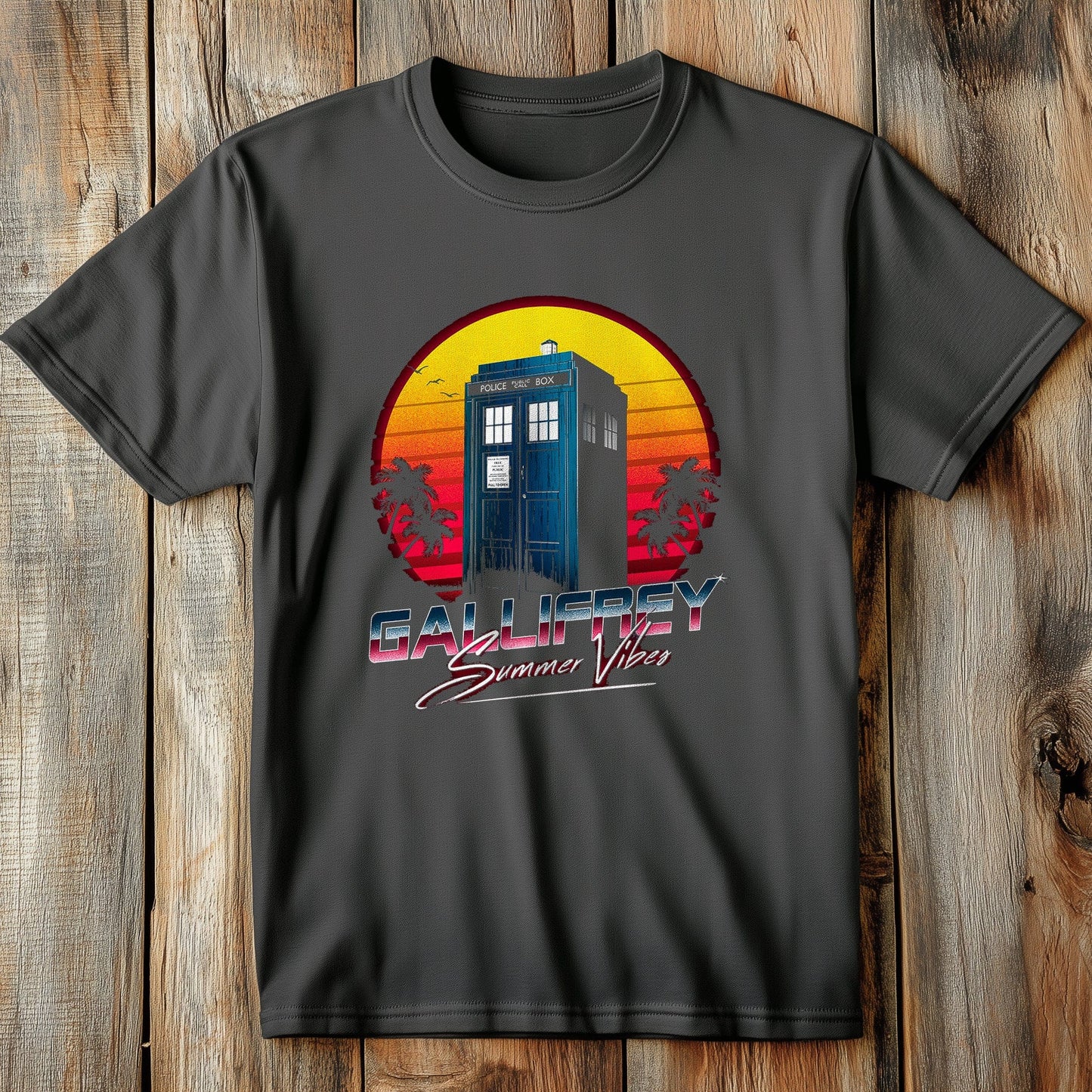 Galifrey Summer TARDIS T-shirt