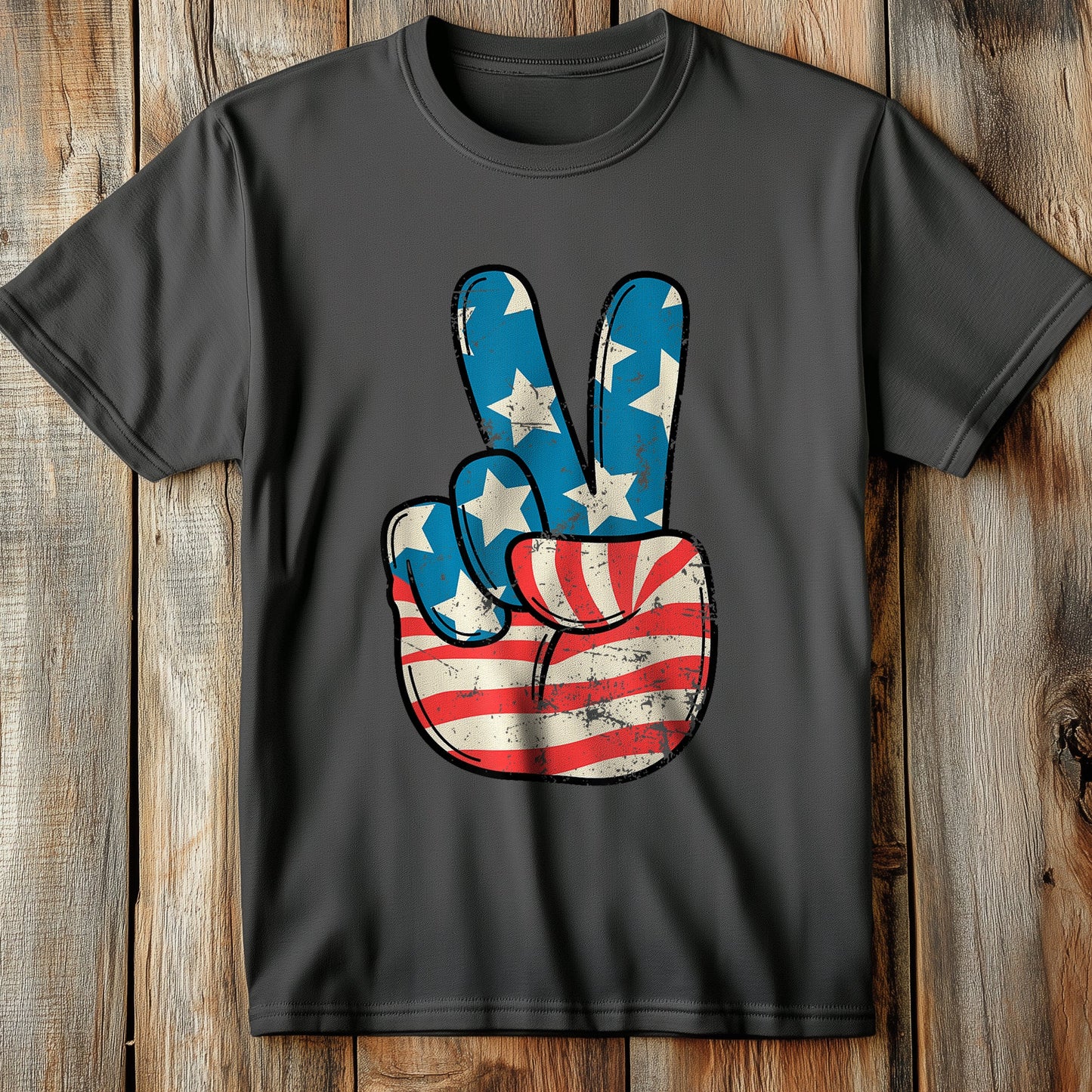 Usa Flag Peace T-Shirt