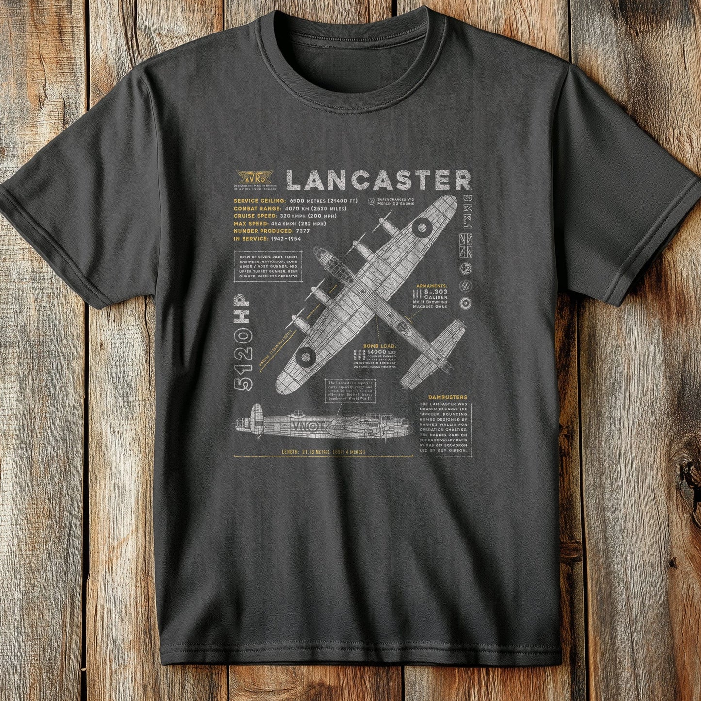 Lancaster Bomber T-Shirt