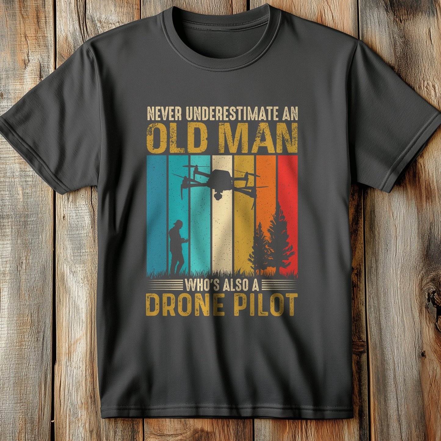 Old Man Drone T-Shirt