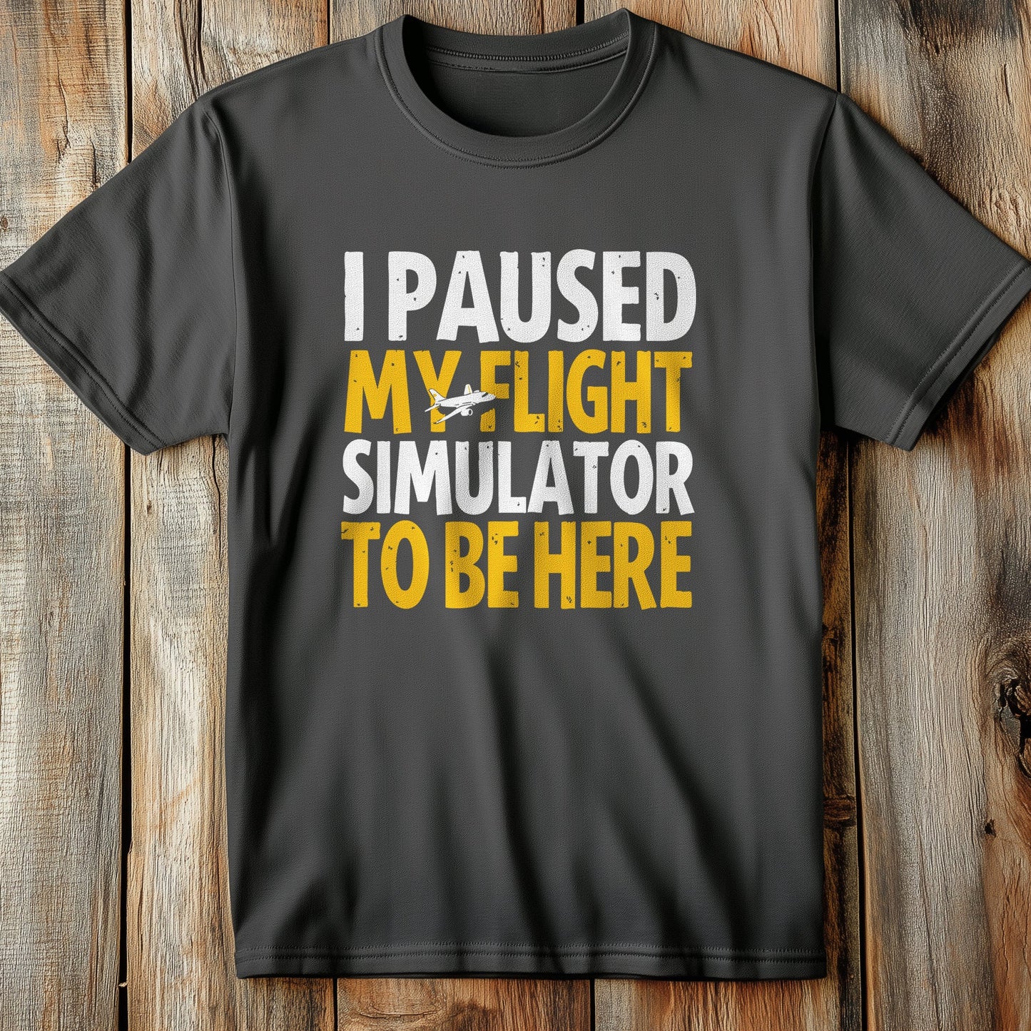 Paused Flight Sim T-Shirt