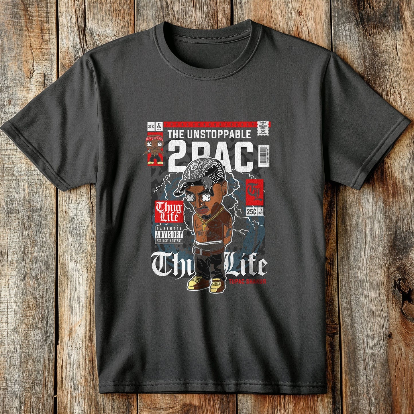 Tupac's Newspaper t-shirt