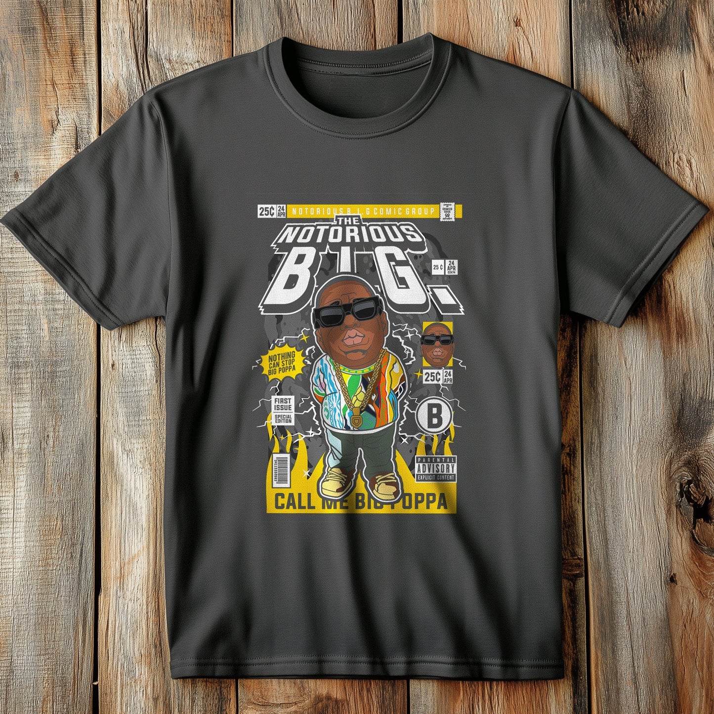 Notorious B.I.G. Cartoon Character Tee