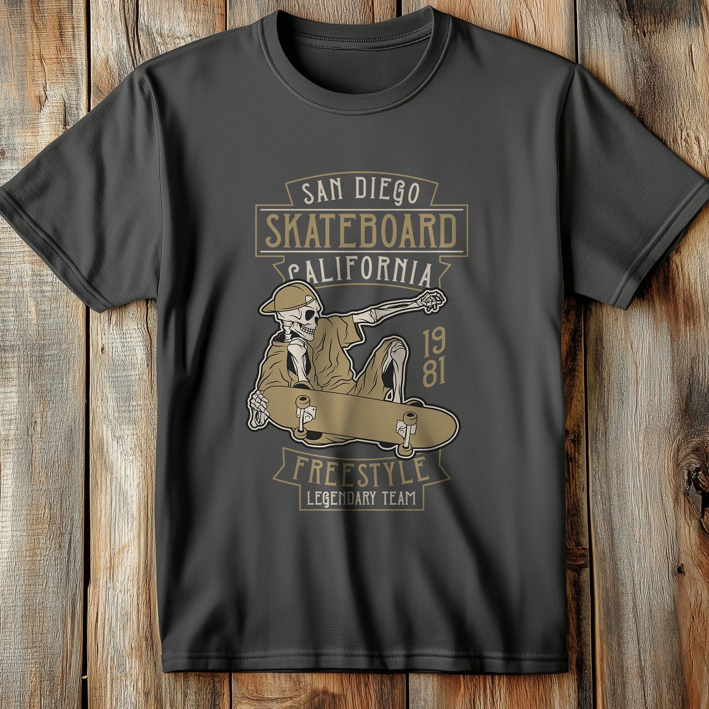 Skelly on a Skateboard T-Shirt -