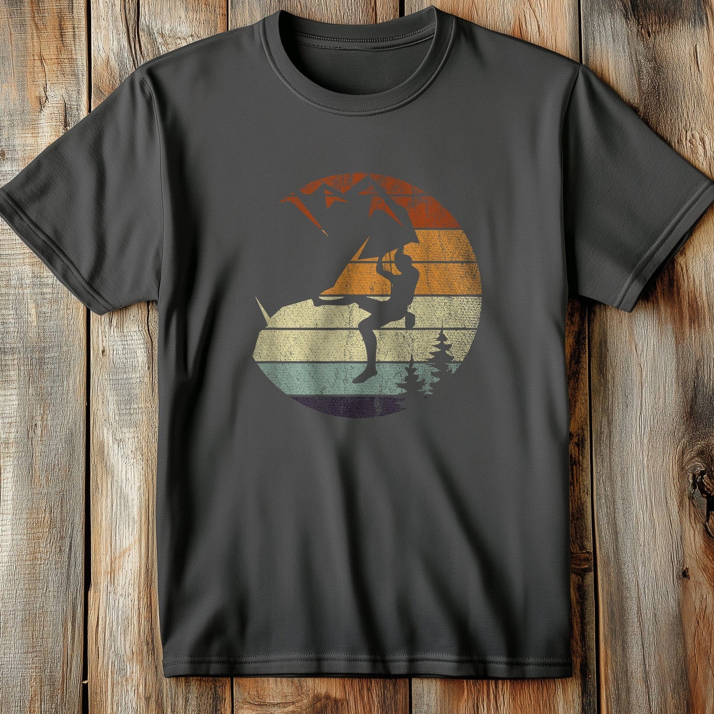 Retro Bouldering T-Shirt - Saddle Up