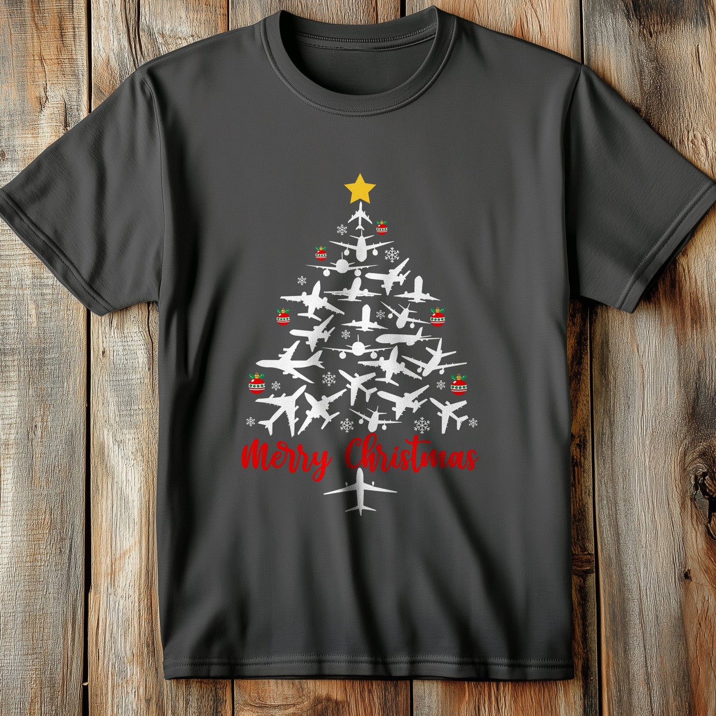 Airplane Xmas T-Shirt