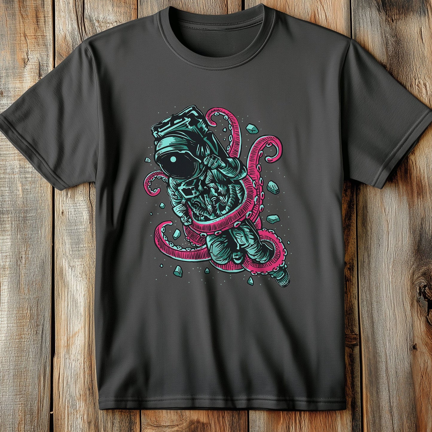 Astronaut Octopus Space T-shirt