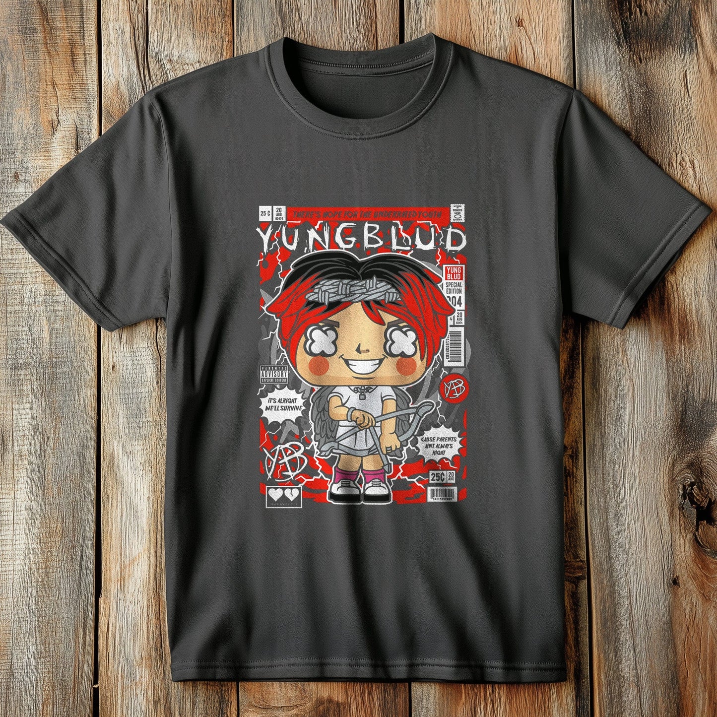 Yungblud Cartoon Character T-Shirt