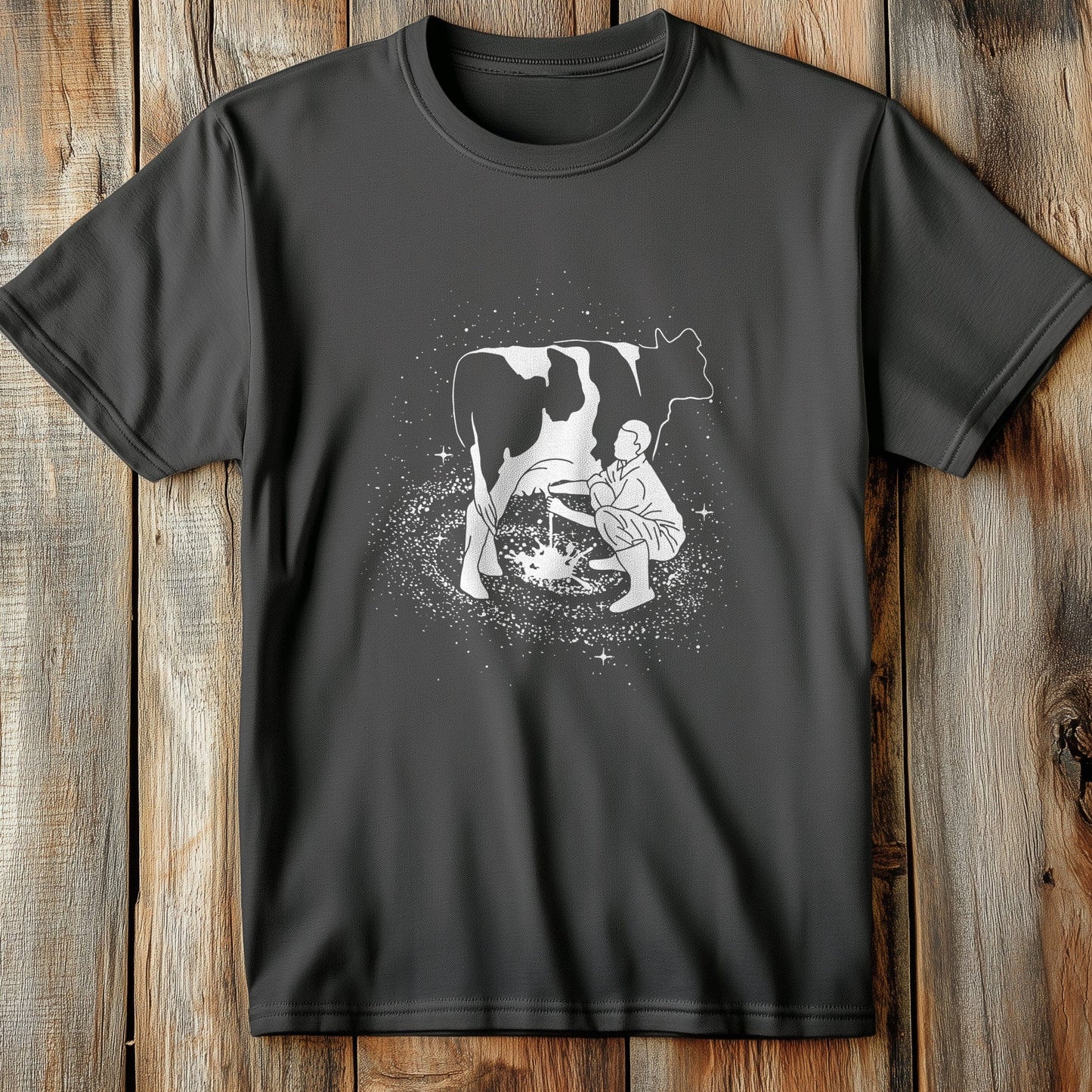 Milkyway Cow T-Shirt ‚Äì Cosmic Moos &