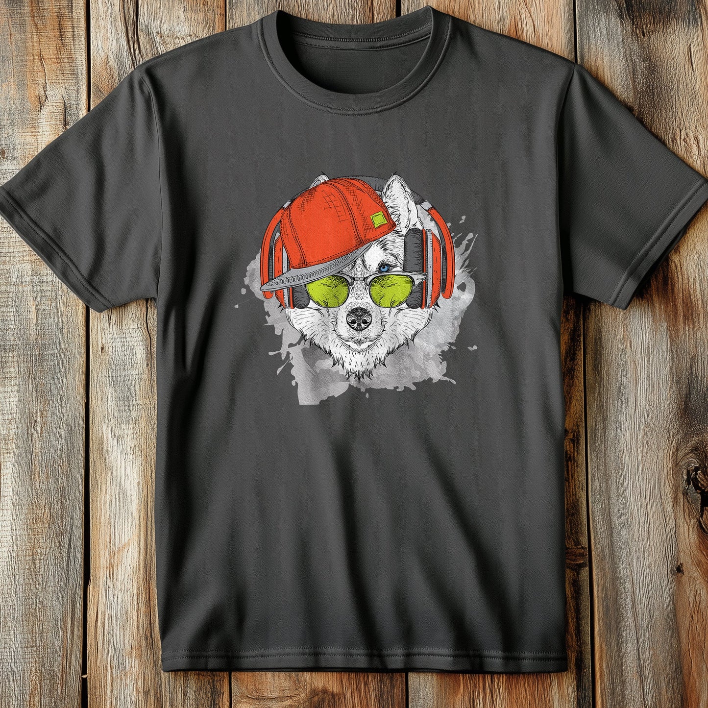 Huskie Headphone T-Shirt