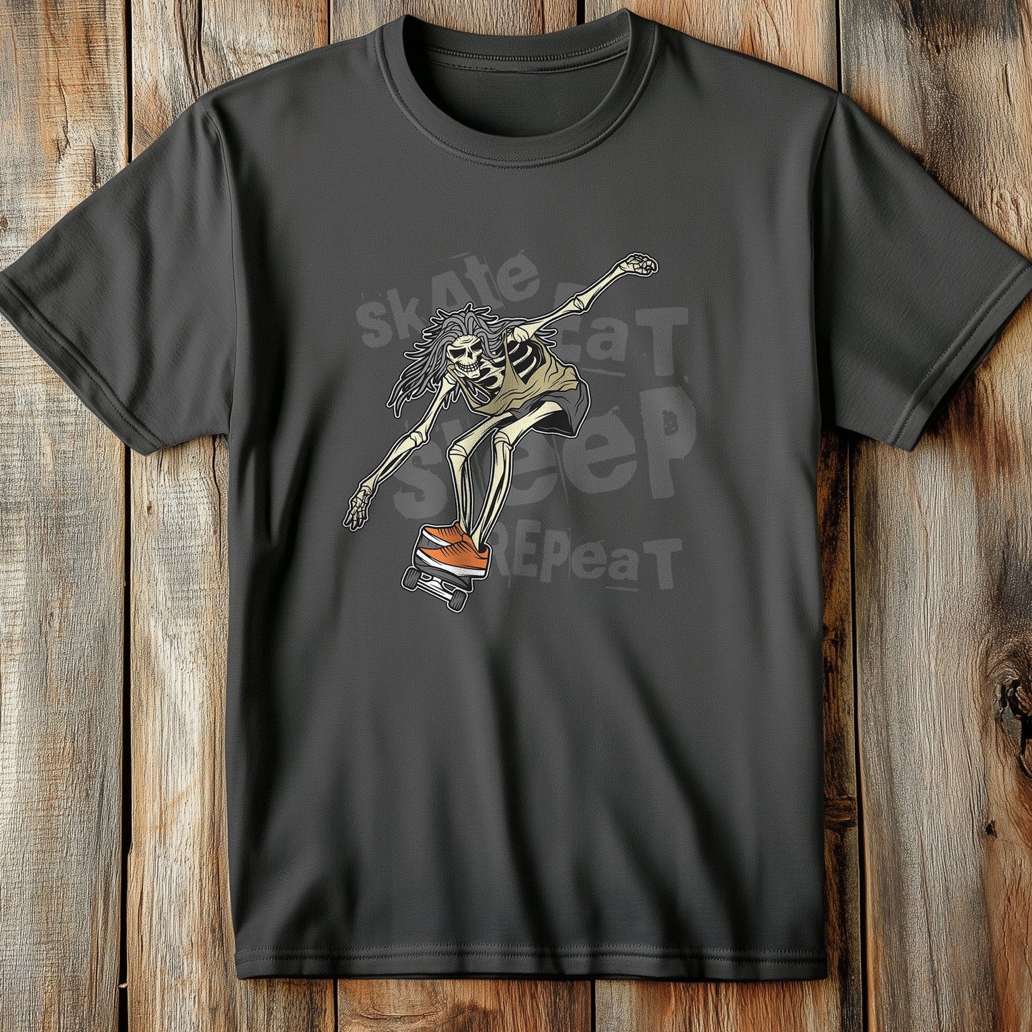 Skateboard_4 Skeleton Tee - Shred or