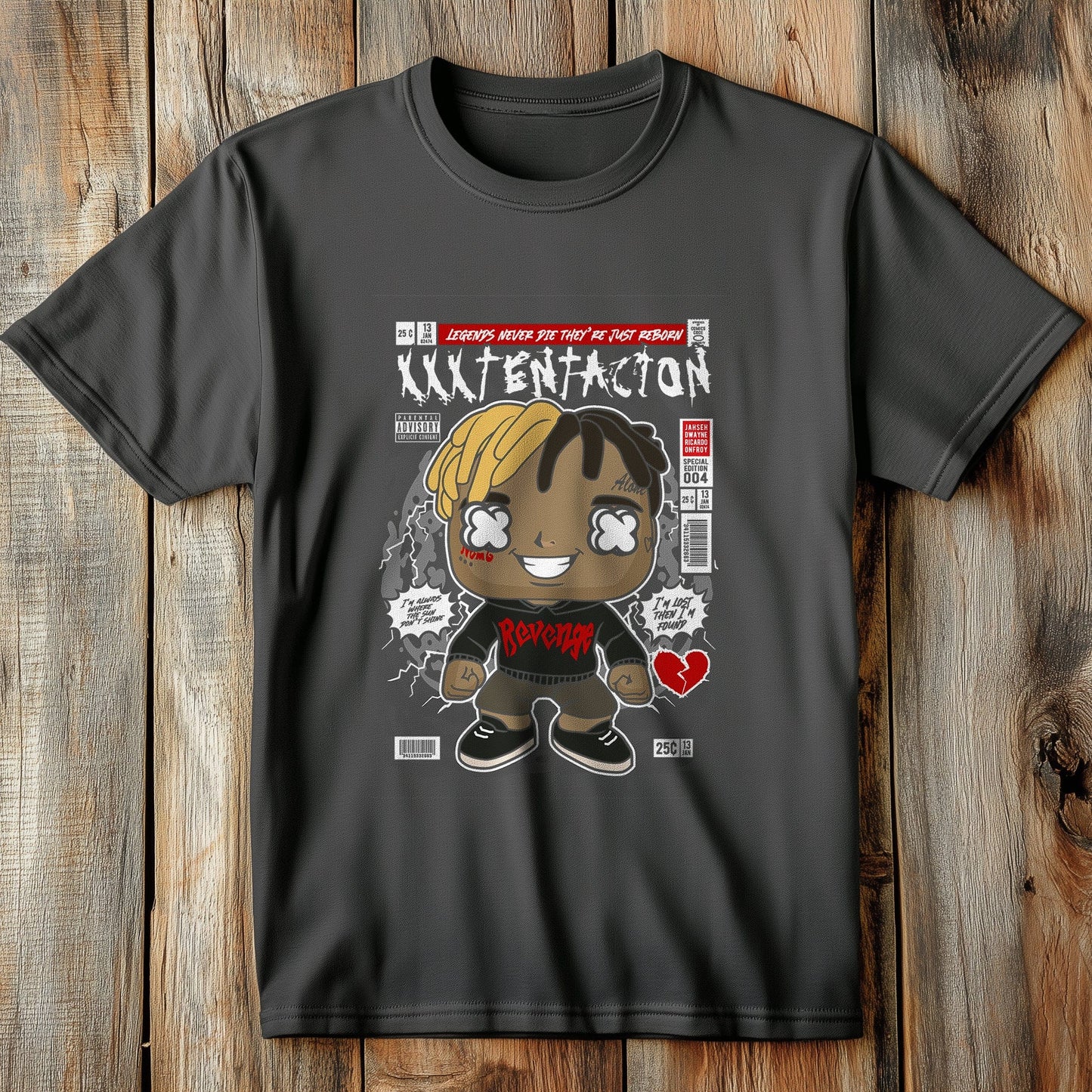 XXXTENTACION Cartoon Character T-Shirt